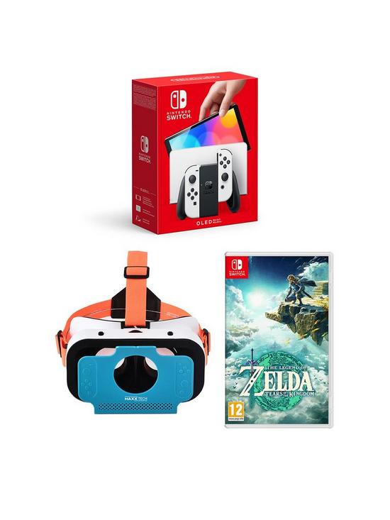 stillFront image of nintendo-switch-oled-white-vr-switch-headset-pick-your-game
