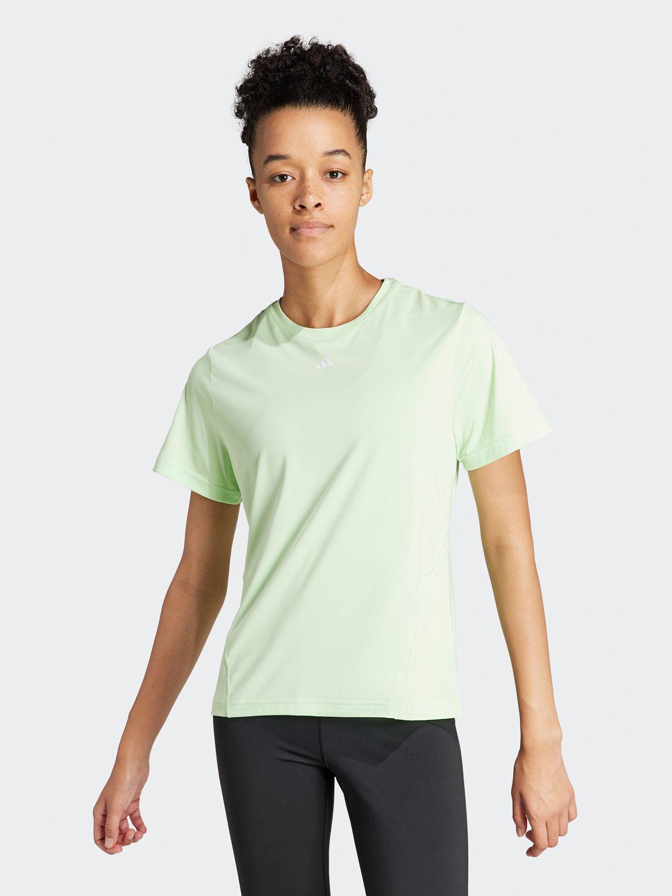 Lime green shop adidas shirt womens