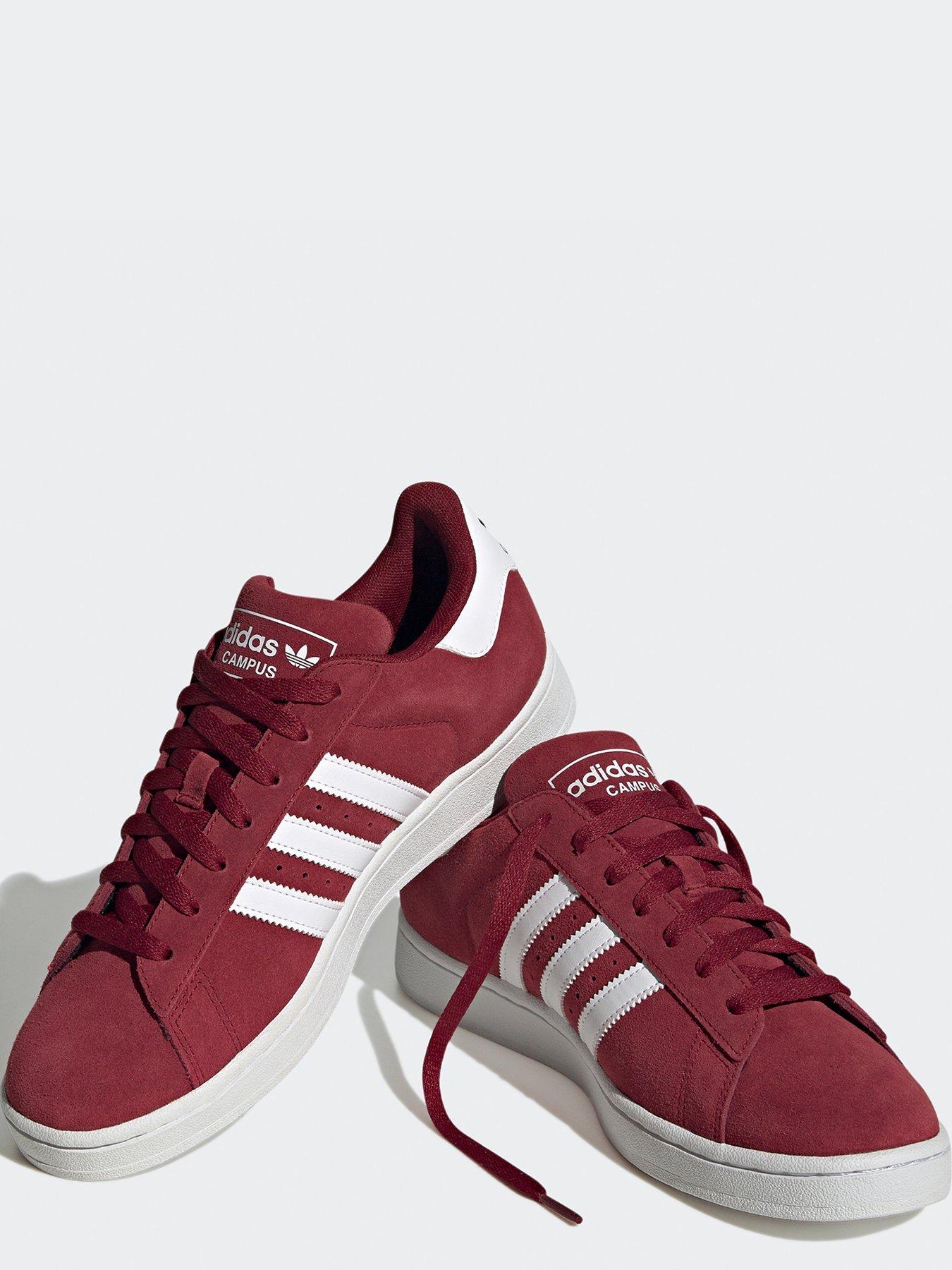 Adidas red best sale campus mens