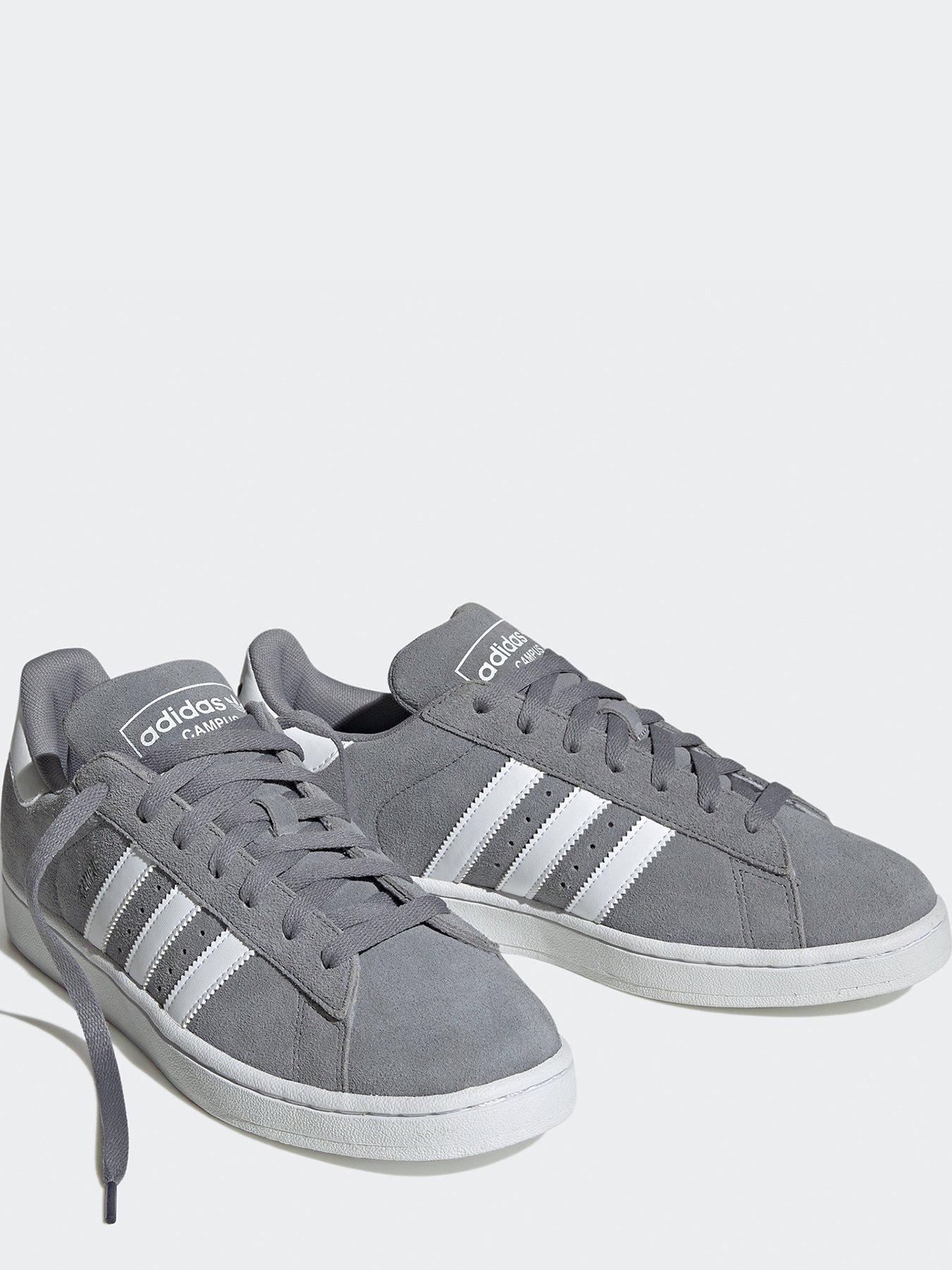 Grey adidas best sale trainers men