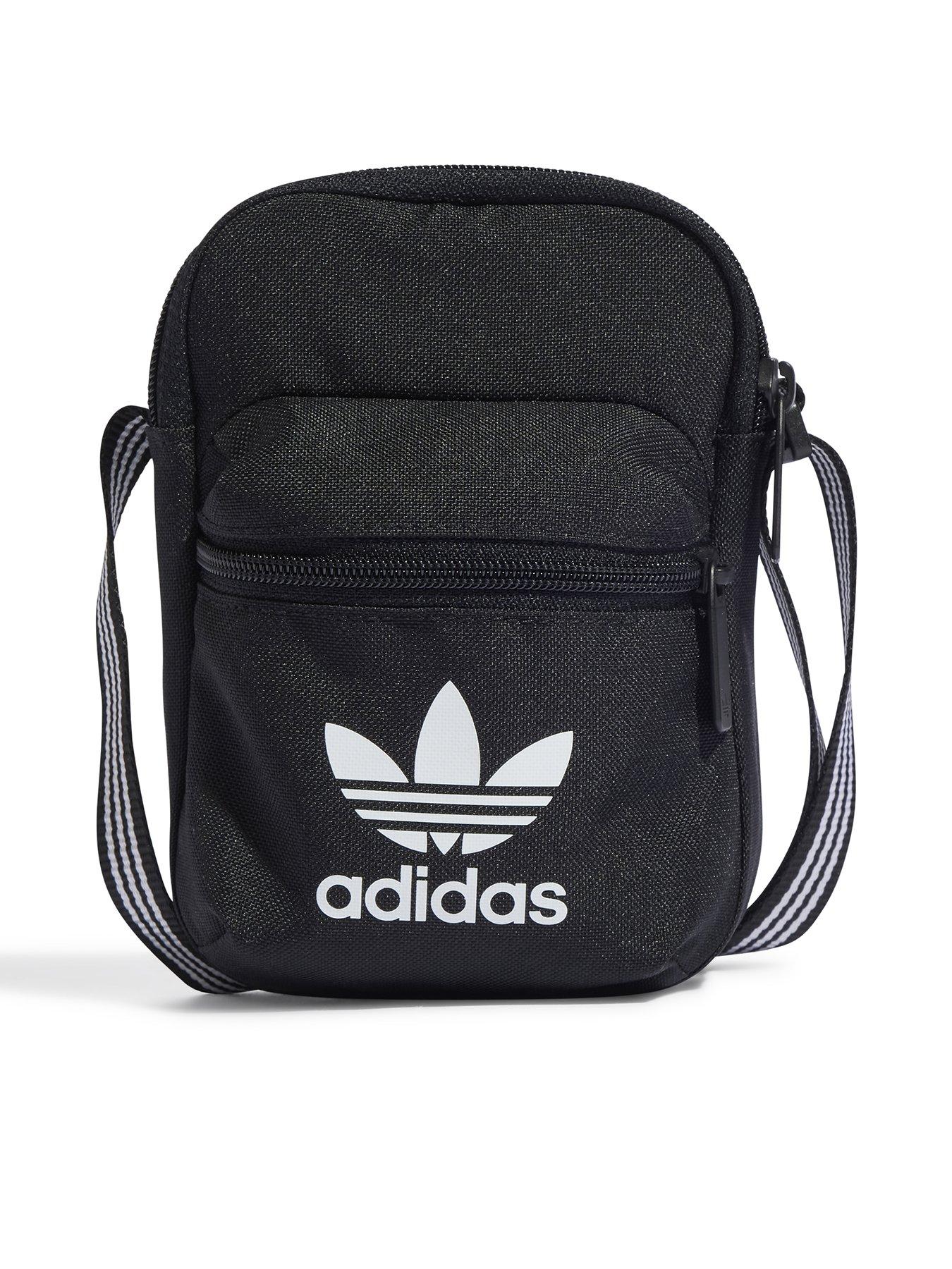 Black and deals white adidas bag