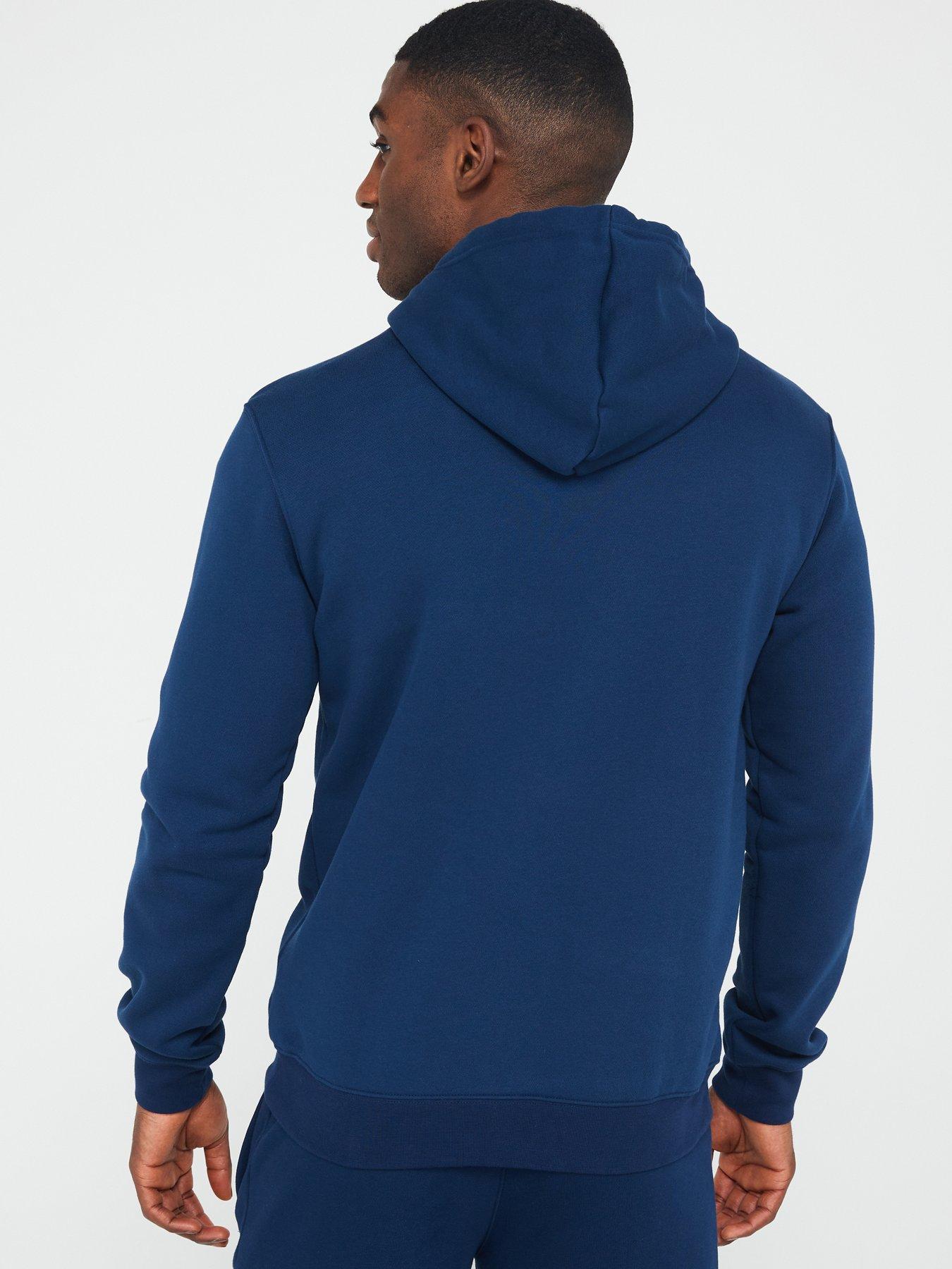 Men s Essential Trefoil Hoodie Navy