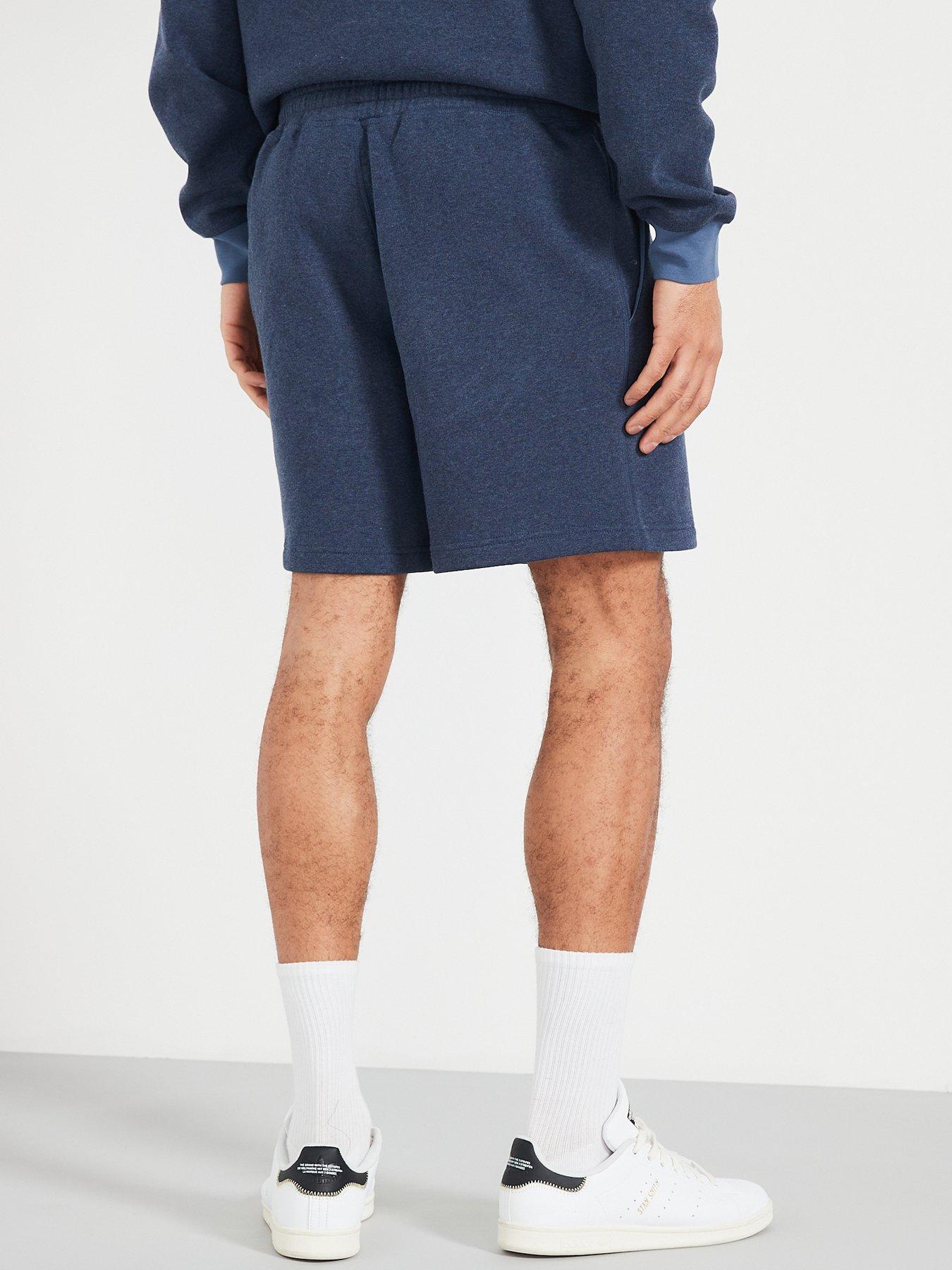Image 2 of 6 of adidas Sportswear Mens Essentials Melange Shorts - Navy