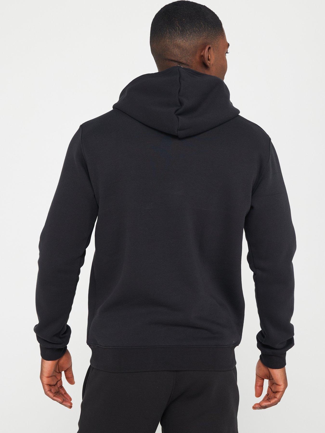 Adidas originals essential hoodie hot sale black