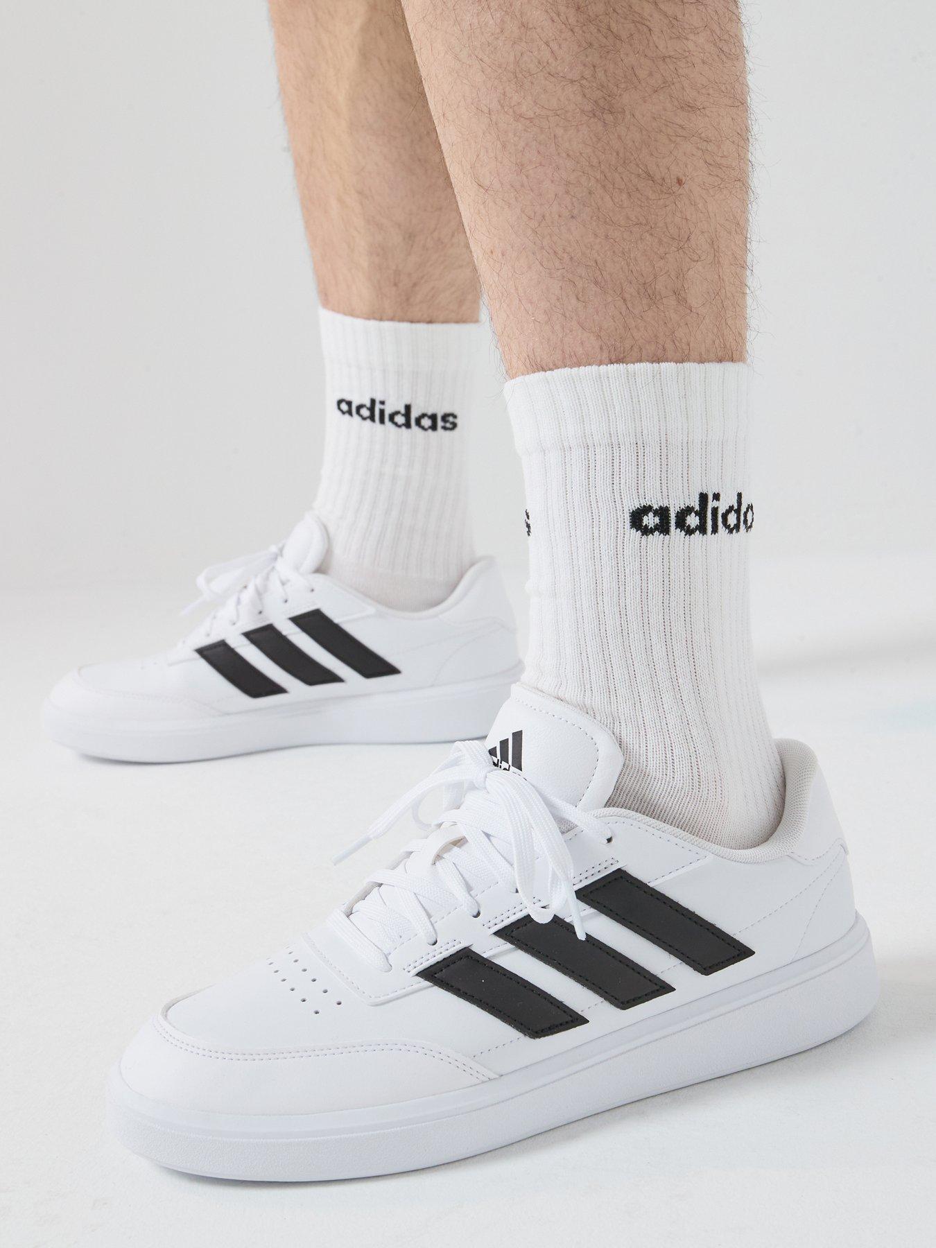 Image 1 of 8 of adidas Sportswear Mens Courtblock Trainers - White/Black