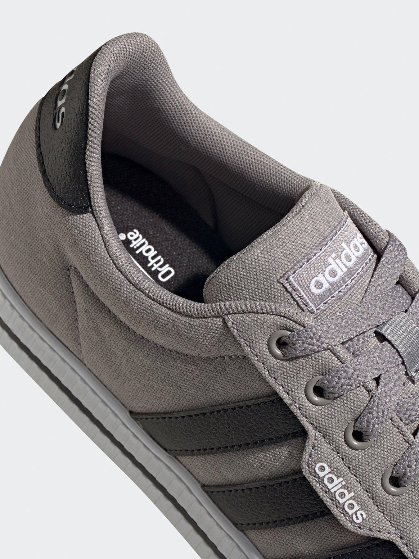 Adidas grey canvas shoes hotsell