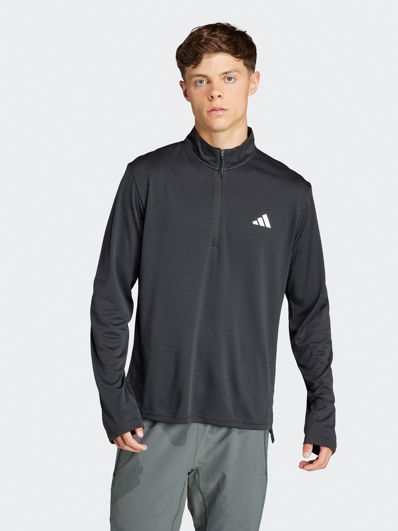 undefined Men's Train Essentials 1/4 Zip Top - Black