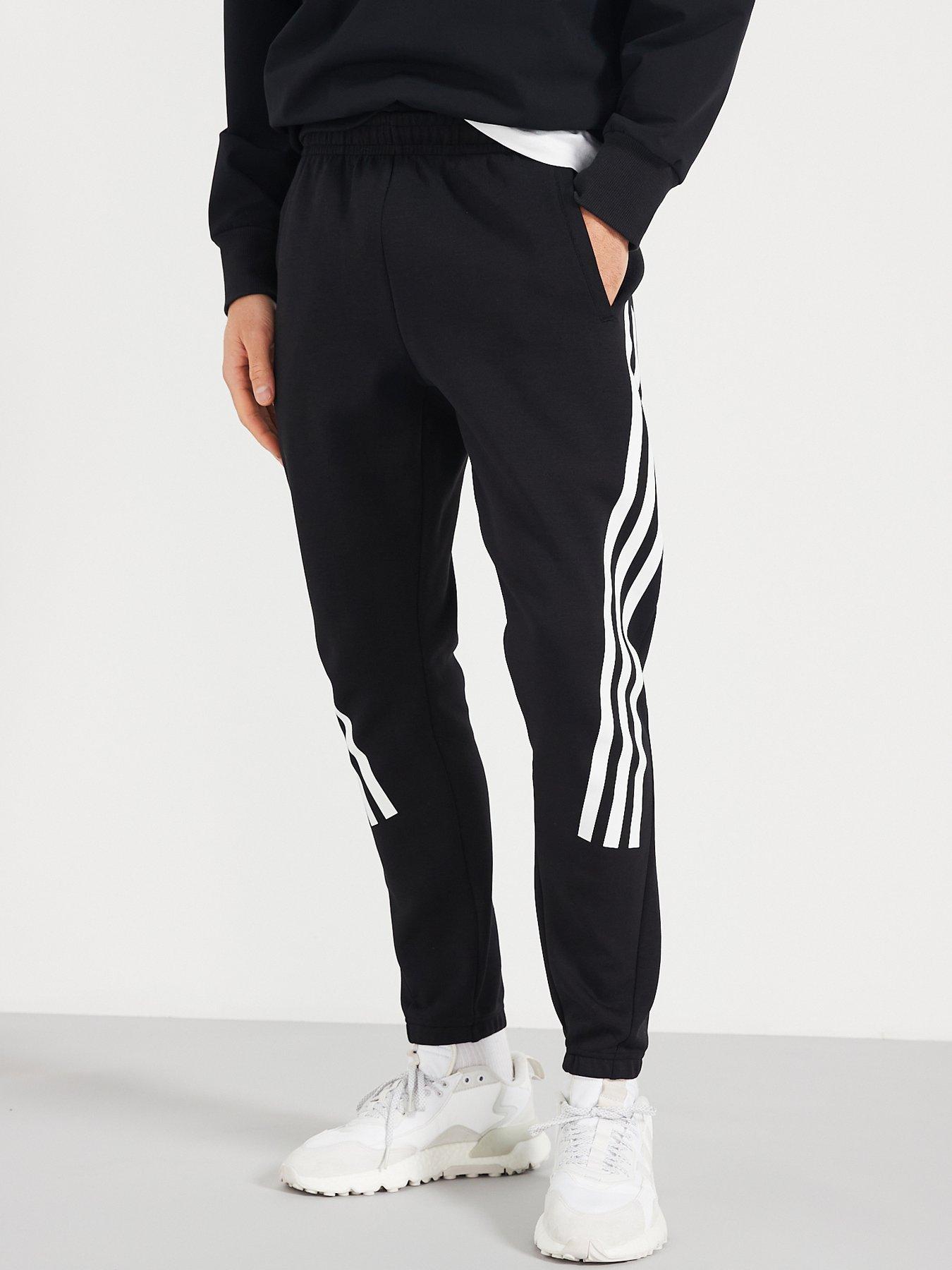 Adidas joggers hot sale black mens