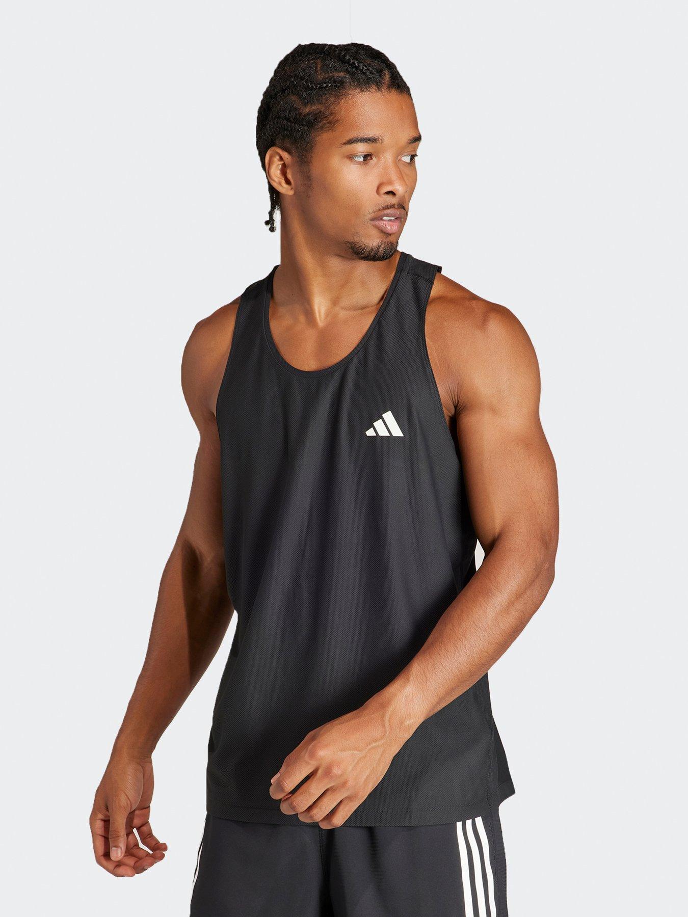 Adidas mens hot sale running vest