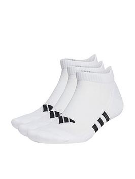 Adidas Mens Training Cushioned Low 3Pack Socks - White