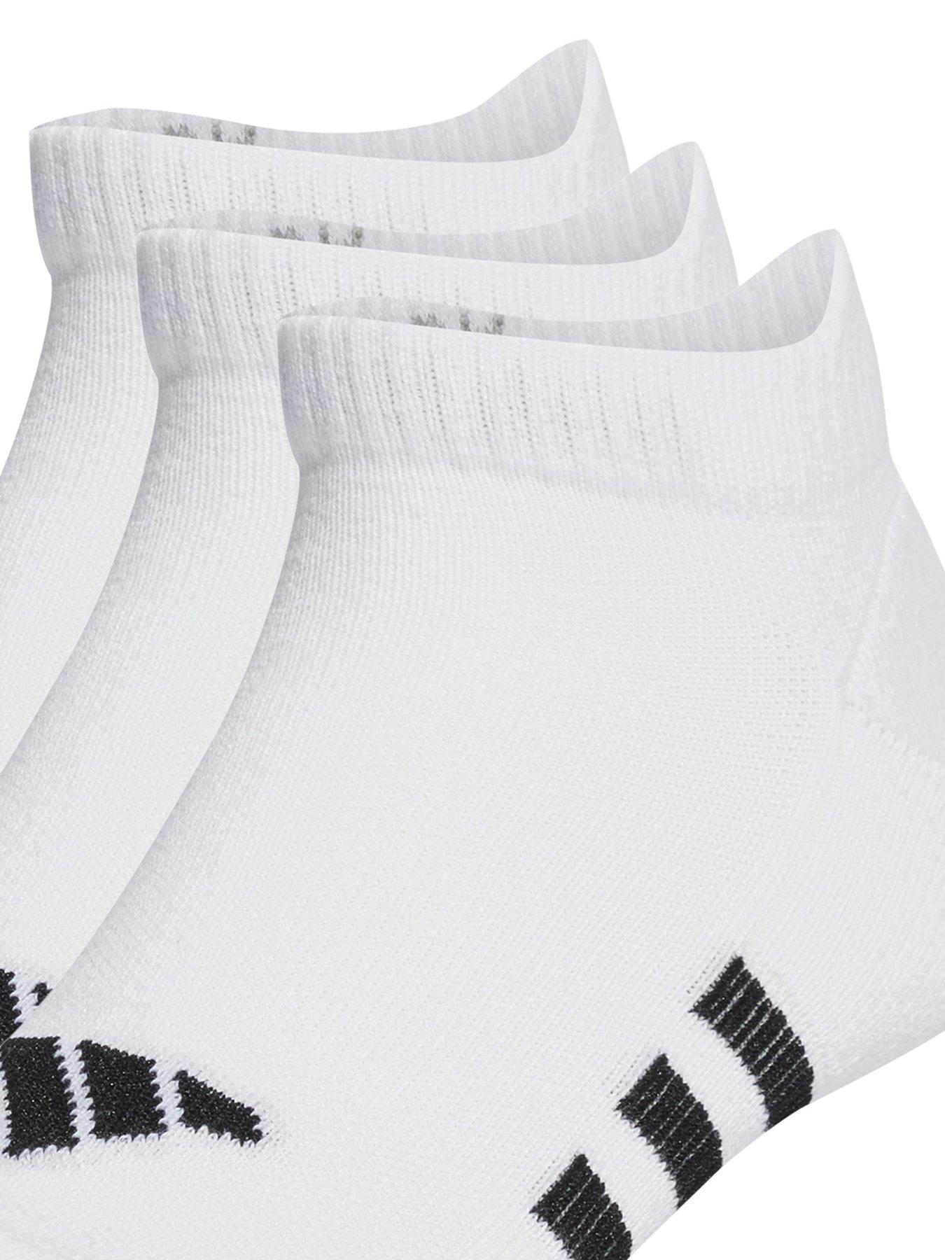 Image 2 of 2 of adidas Mens Training Cushioned Low 3pack Socks - White