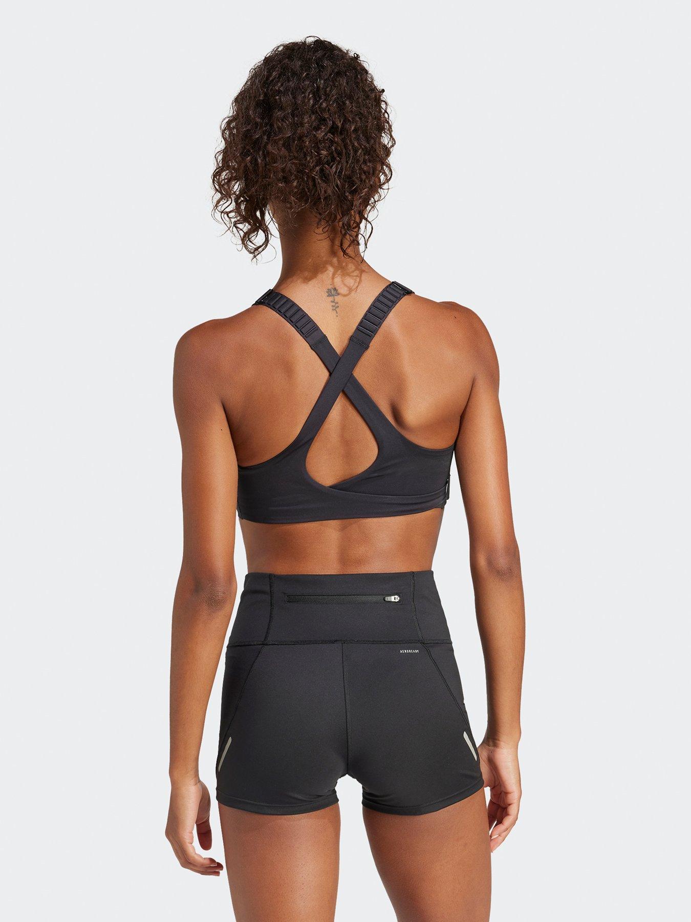 Image 2 of 5 of adidas Womens Running High Support Bra - Black