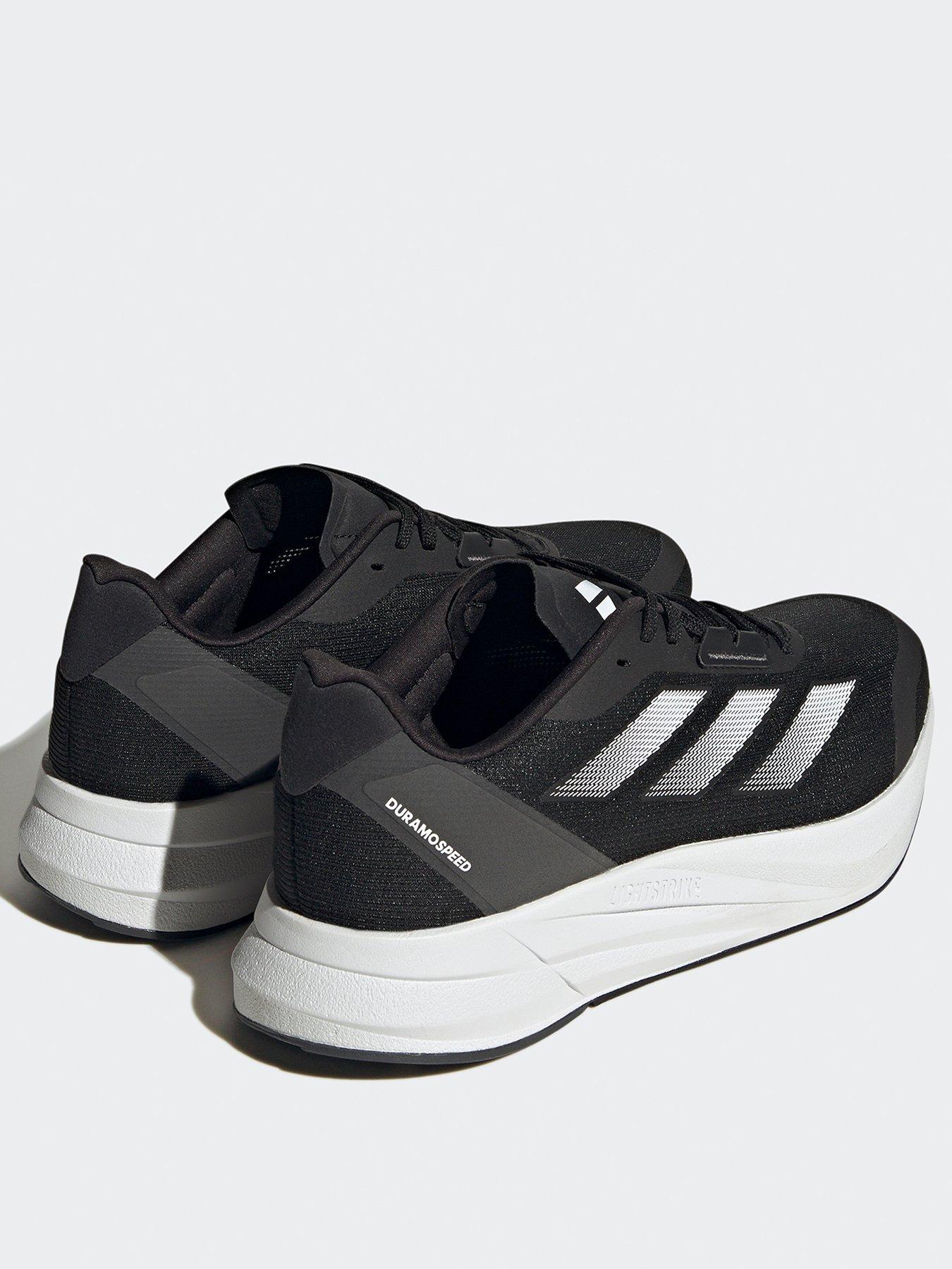 Image 3 of 6 of adidas Mens Running Duramo Speed Trainers - Black/White