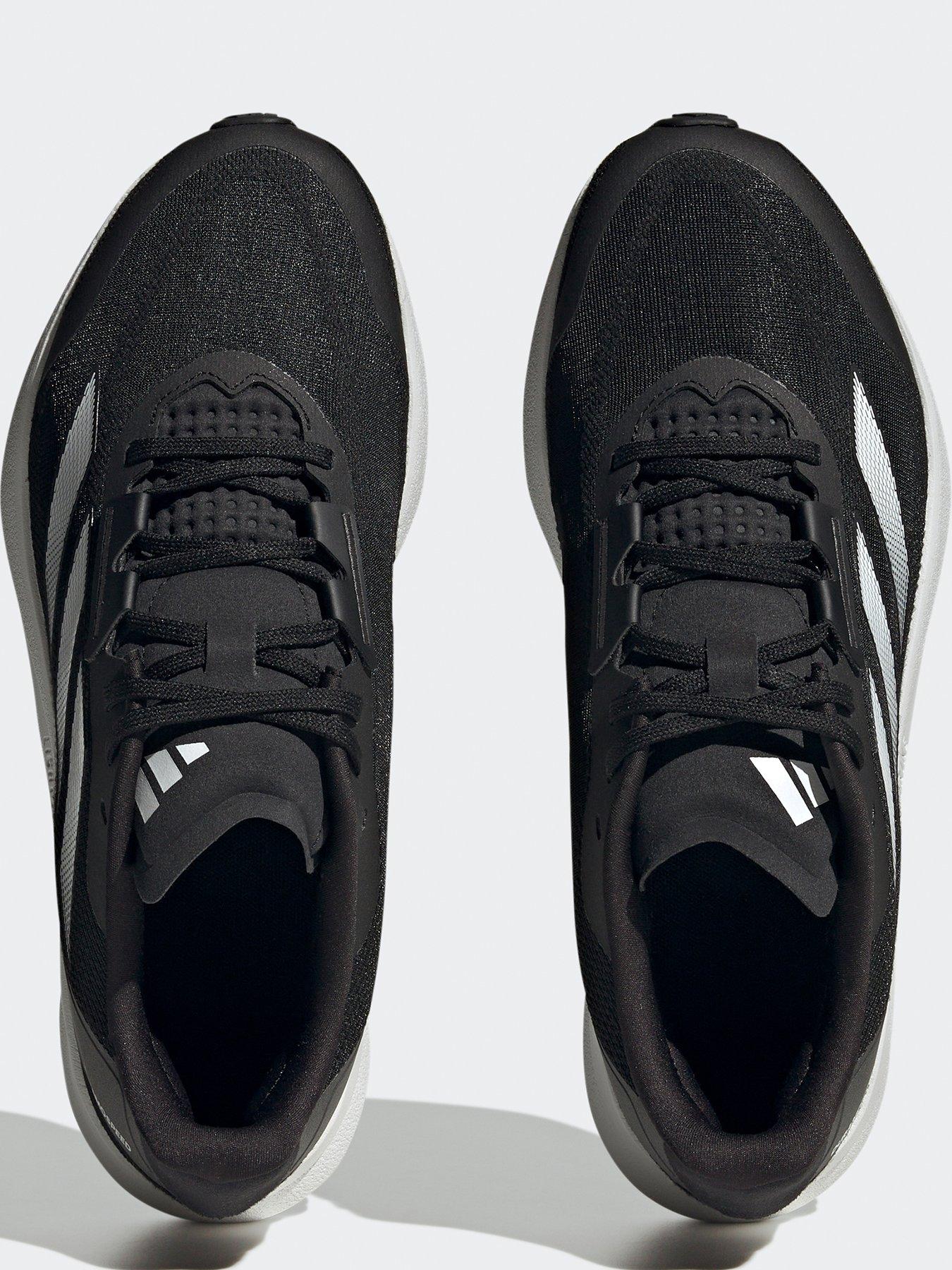 adidas Mens Running Duramo Speed Trainers Black White Very