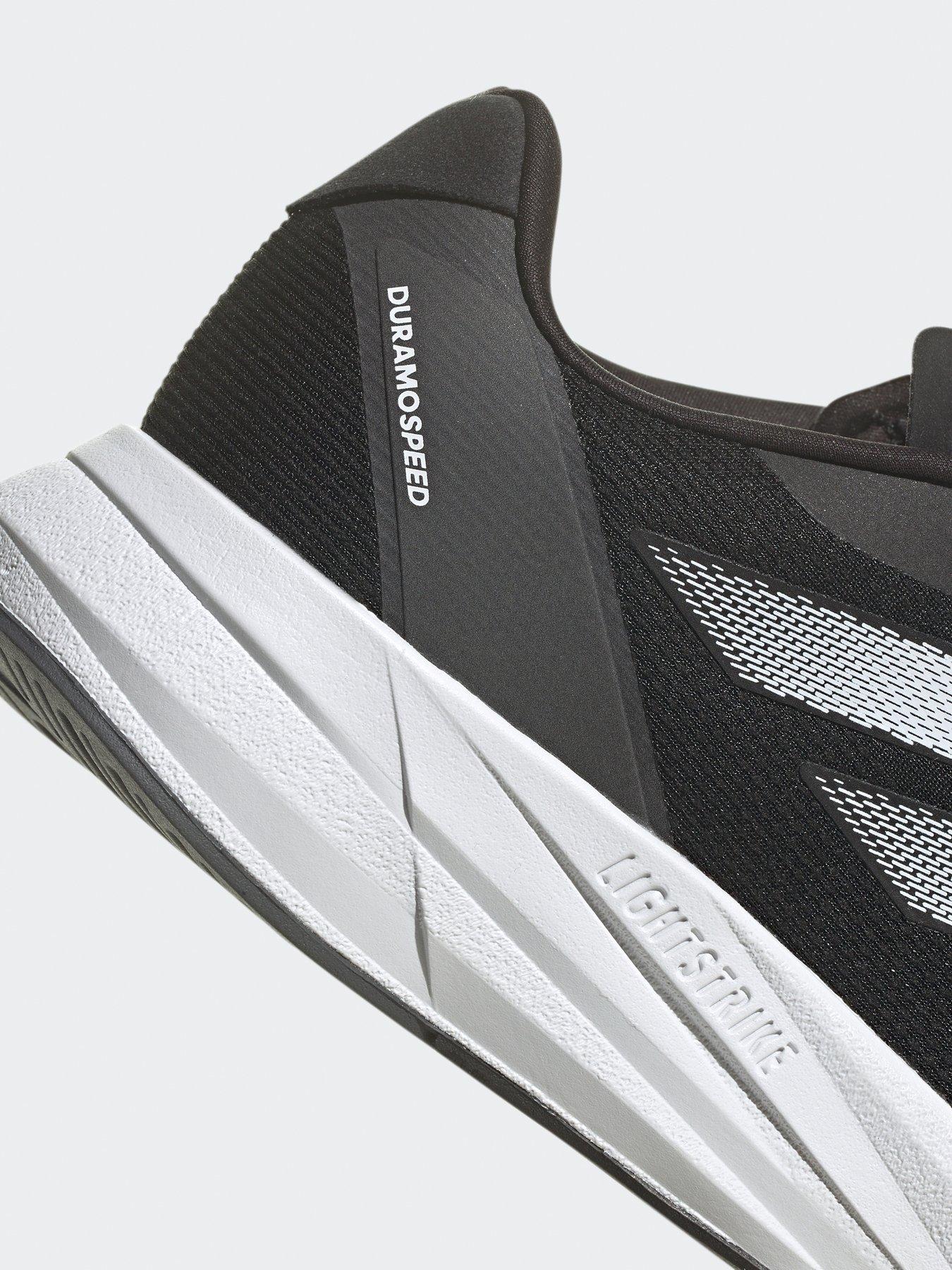 Image 6 of 6 of adidas Mens Running Duramo Speed Trainers - Black/White