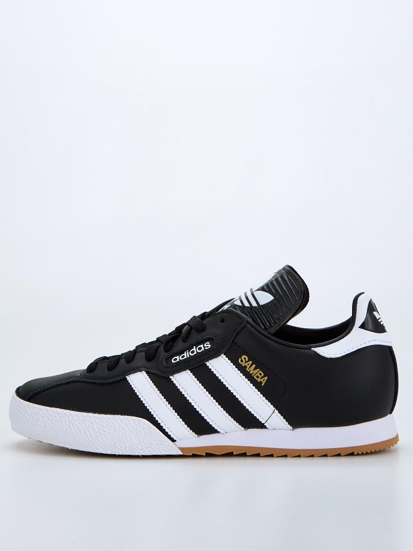 adidas Originals Mens Samba Super Suede Trainers Black White Very