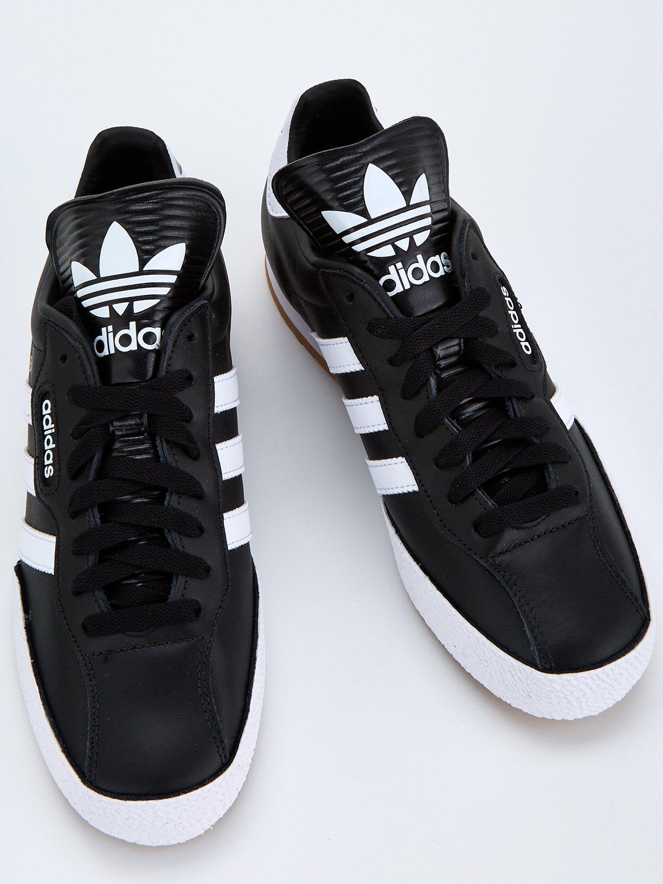 adidas Originals Mens Samba Super Suede Trainers - Black/White | Very.co.uk