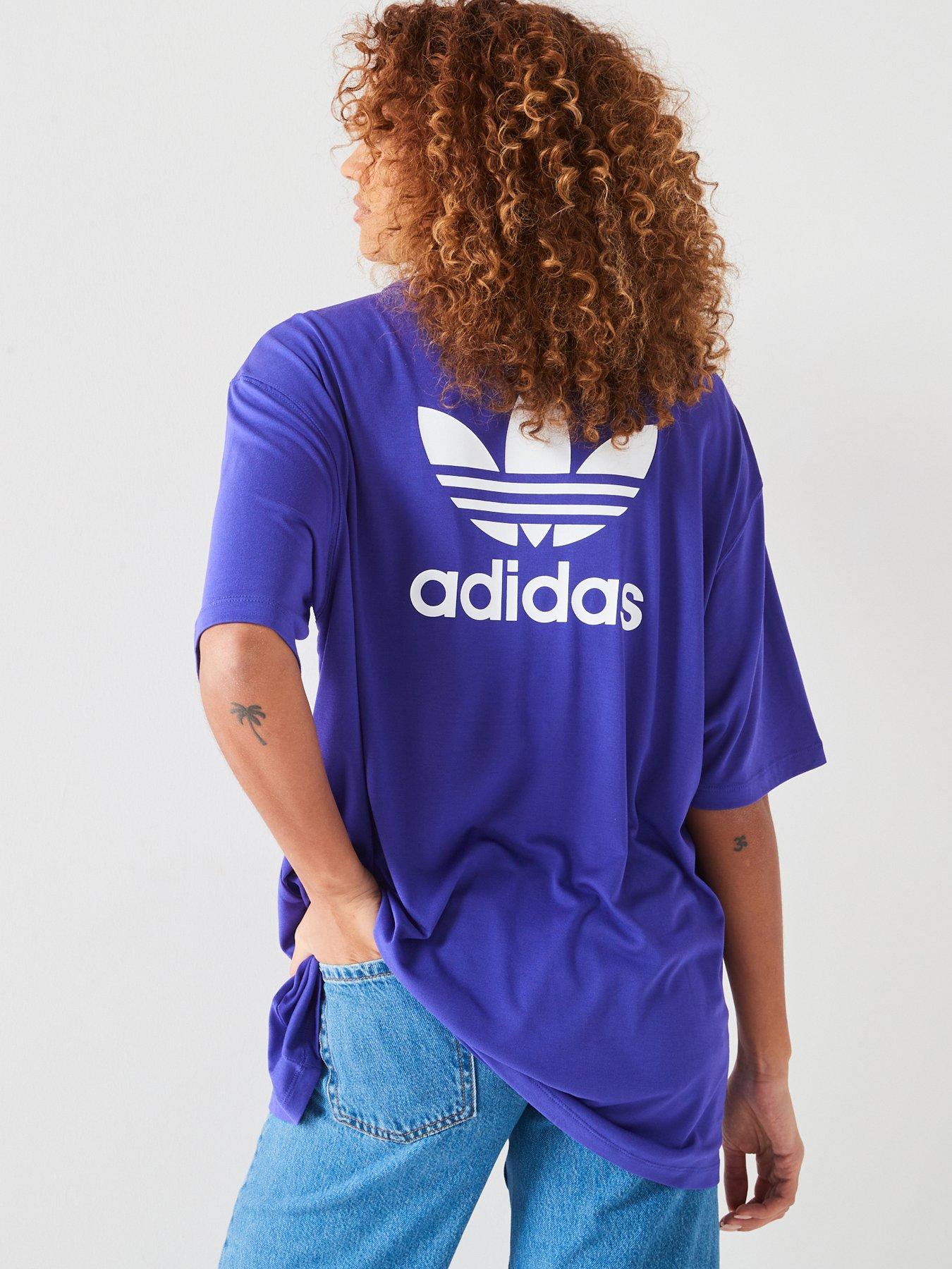 Image 2 of 5 of adidas Originals Womens Trefoil Tee - Blue