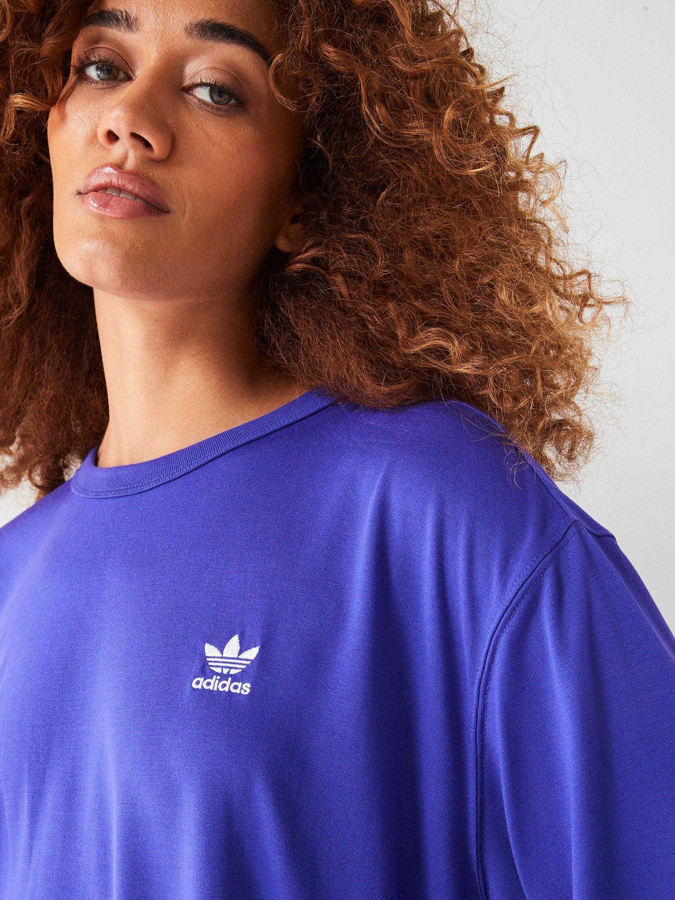 Image 4 of 5 of adidas Originals Womens Trefoil Tee - Blue