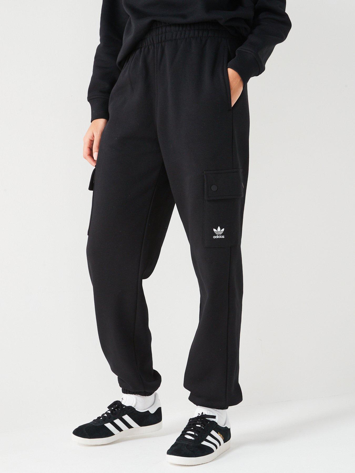 adidas Essentials Rib Flared Pants - Black