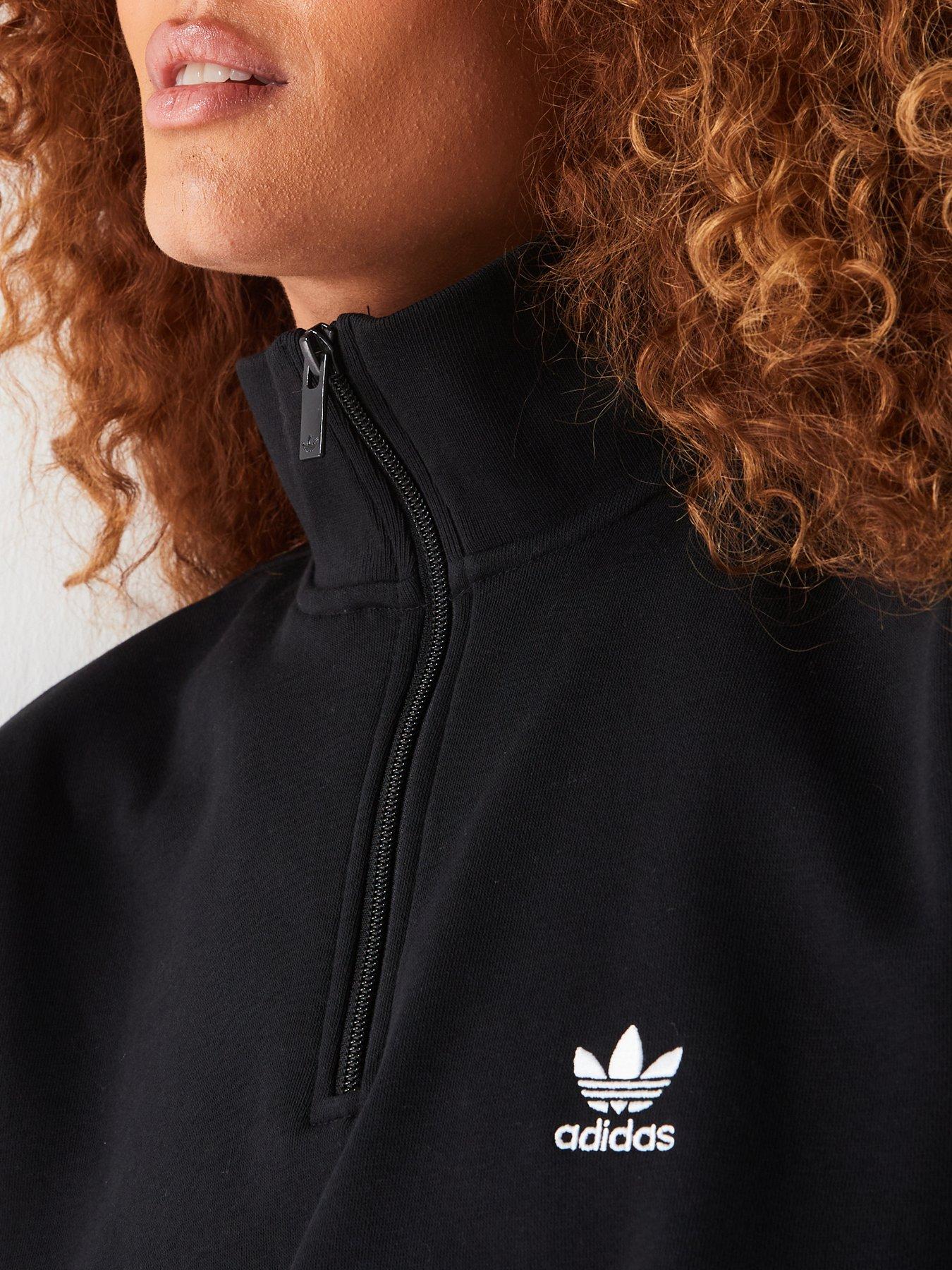 Ladies black adidas jumper hotsell