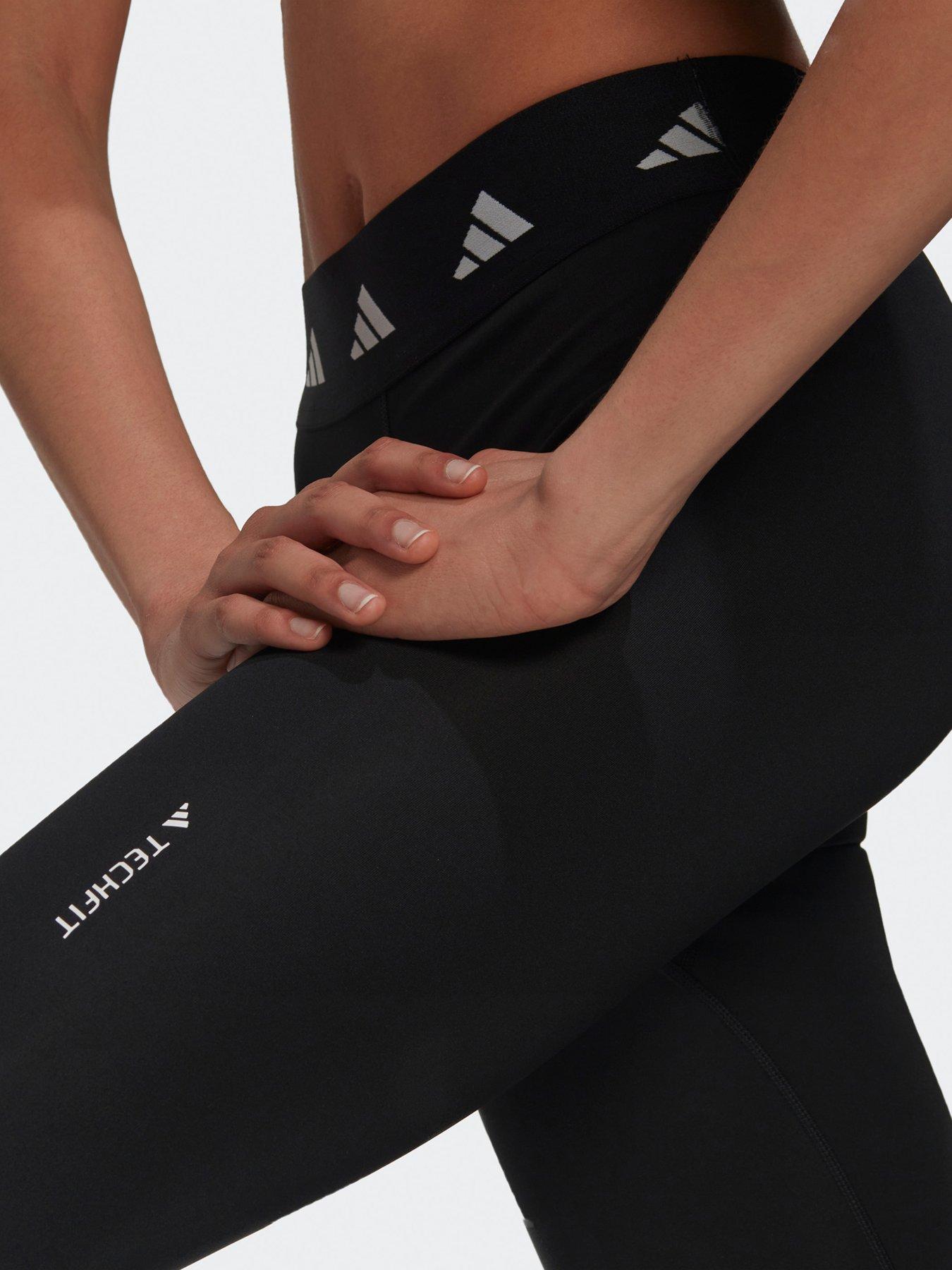 Performance Tech Fit 3 Stripe 7 8 Tights Black