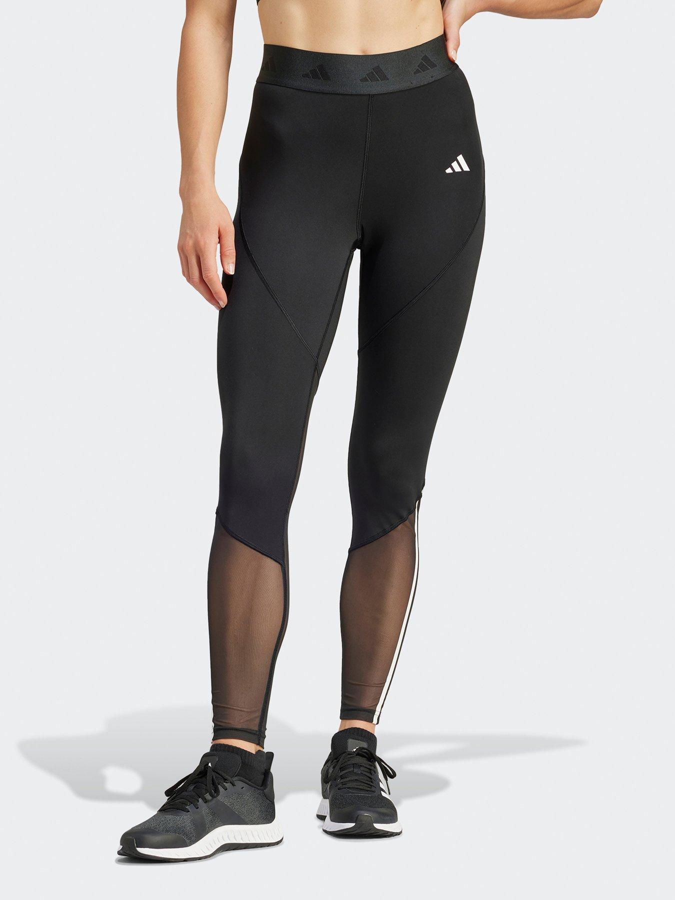 adidas Hyperglam High-Rise Long Tights - Purple, Women's Training