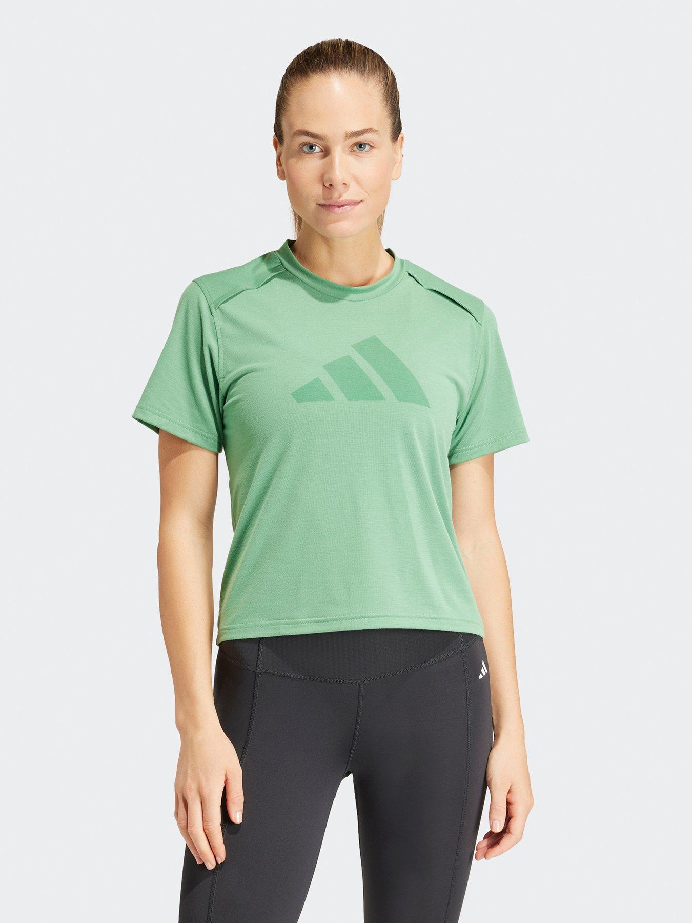 adidas Womens Training Power T-Shirt - Green