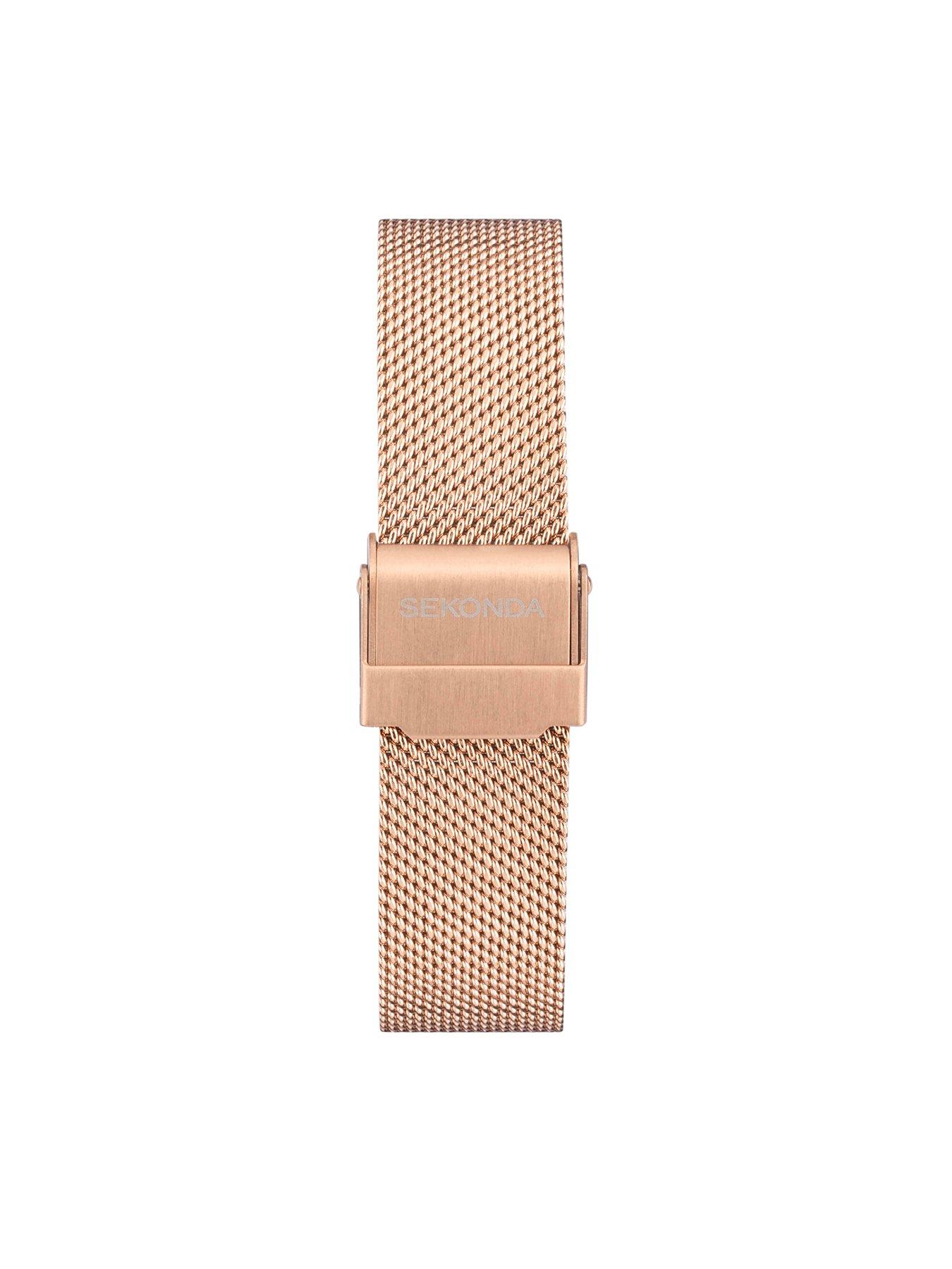 Image 6 of 7 of Sekonda Womens Connect Rose Gold Stainless Steel Mesh Bracelet Smartwatch