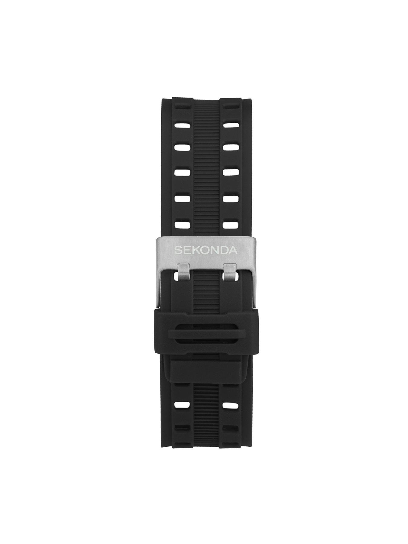 Image 6 of 6 of Sekonda Mens Sport Crossfell Black Plastic Strap with Black Dial Digital Watch