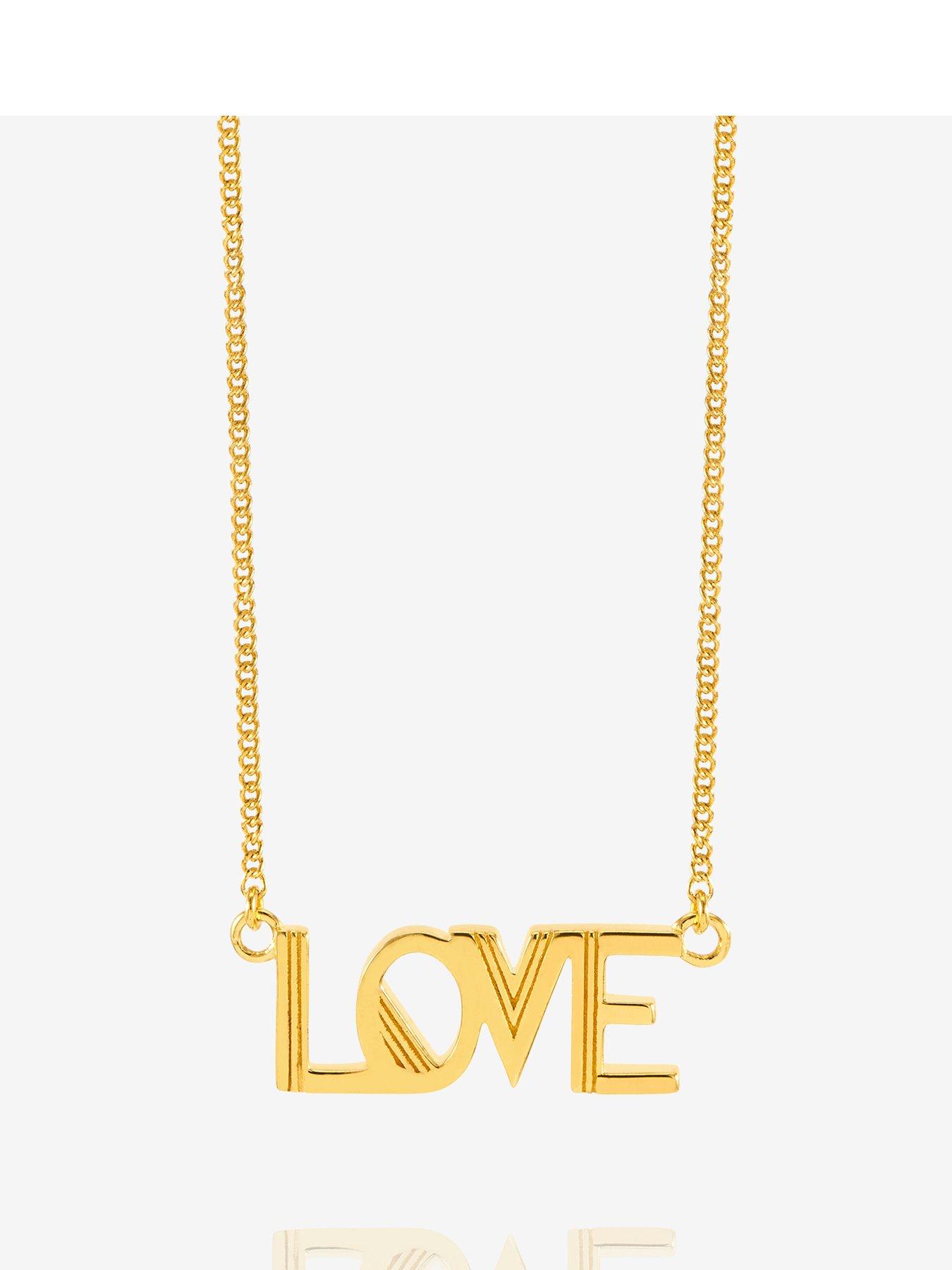 undefined Art Deco Love Necklace