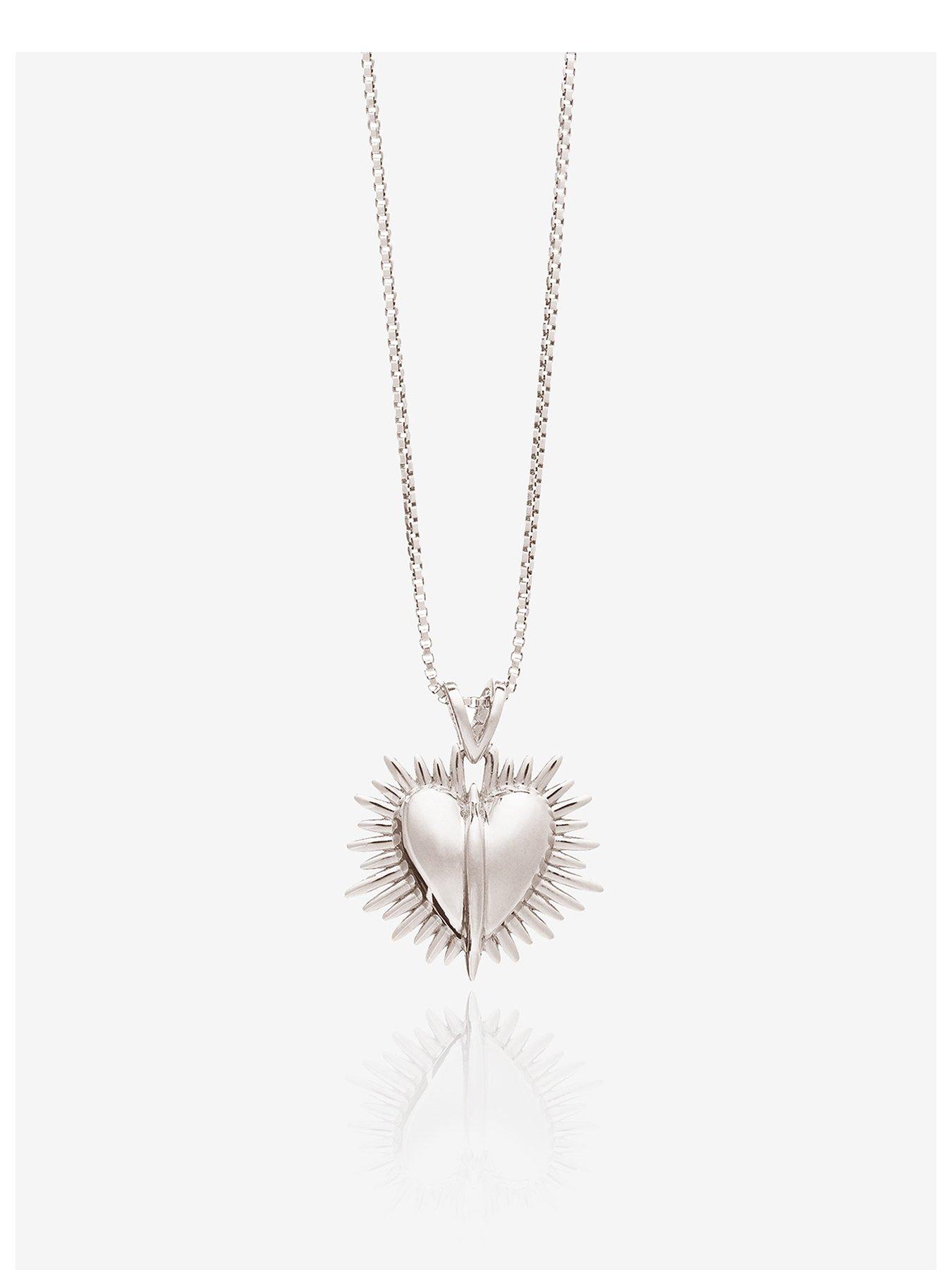 undefined Electric Deco Heart Necklace SS