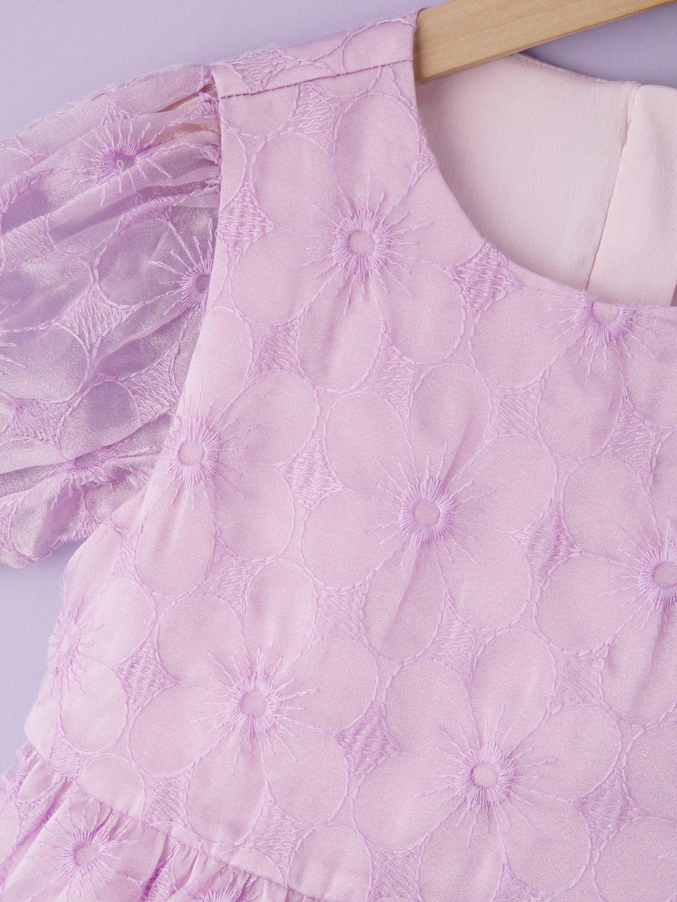Image 3 of 4 of Eve and Milo Pink Organza Dress