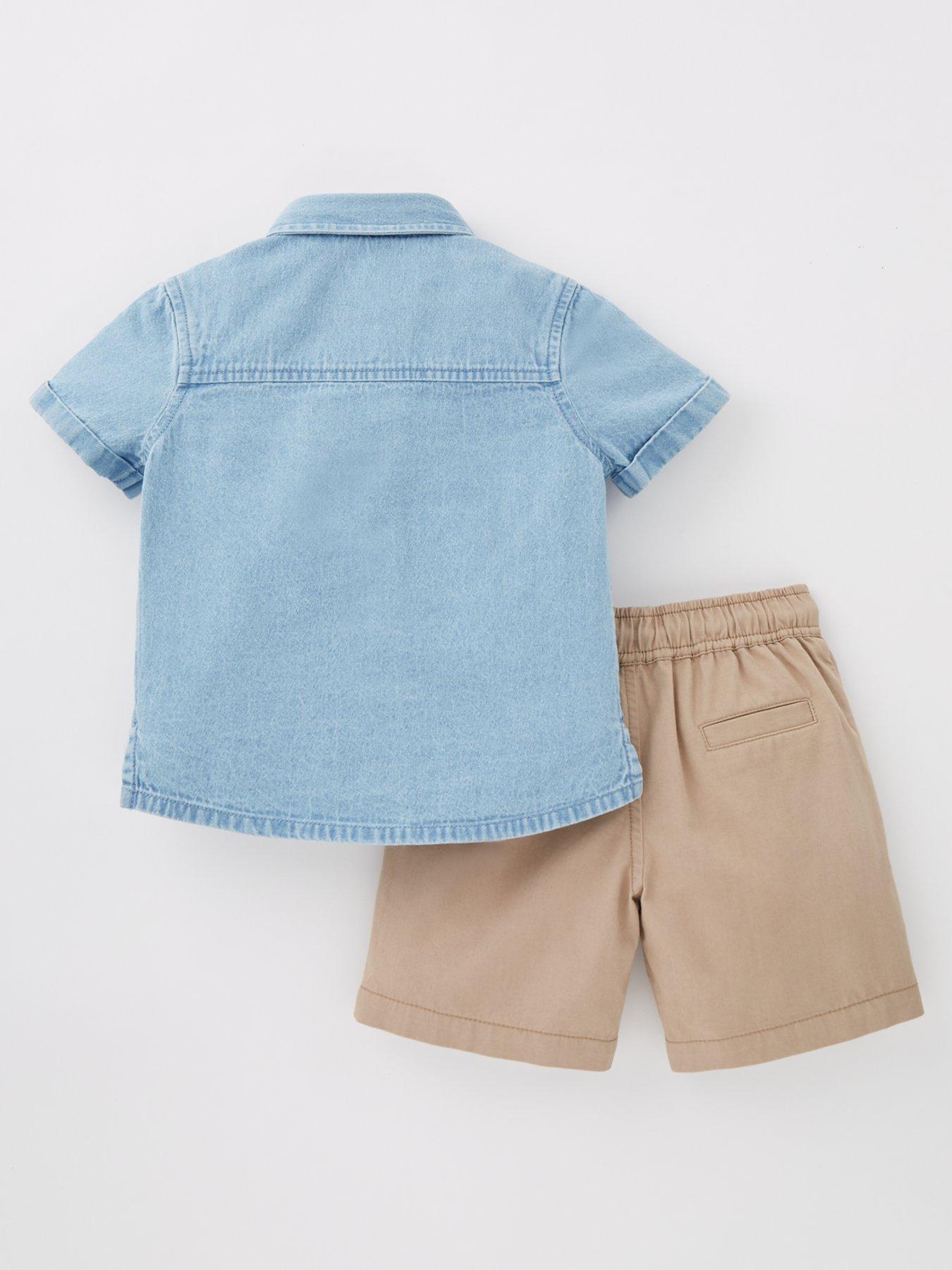 Mini V by Very Boys Denim Shirt and Chino Set - Multi | very.co.uk