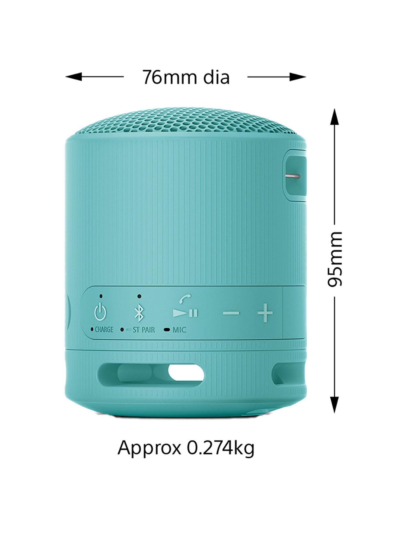 Sony SRS-XB100 Wireless Bluetooth Portable Speaker - Durable IP67 Waterproof  &  Dustproof, 16-Hour Battery - Black