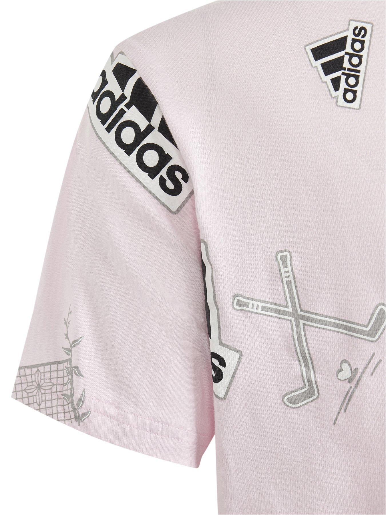 adidas shirt light pink