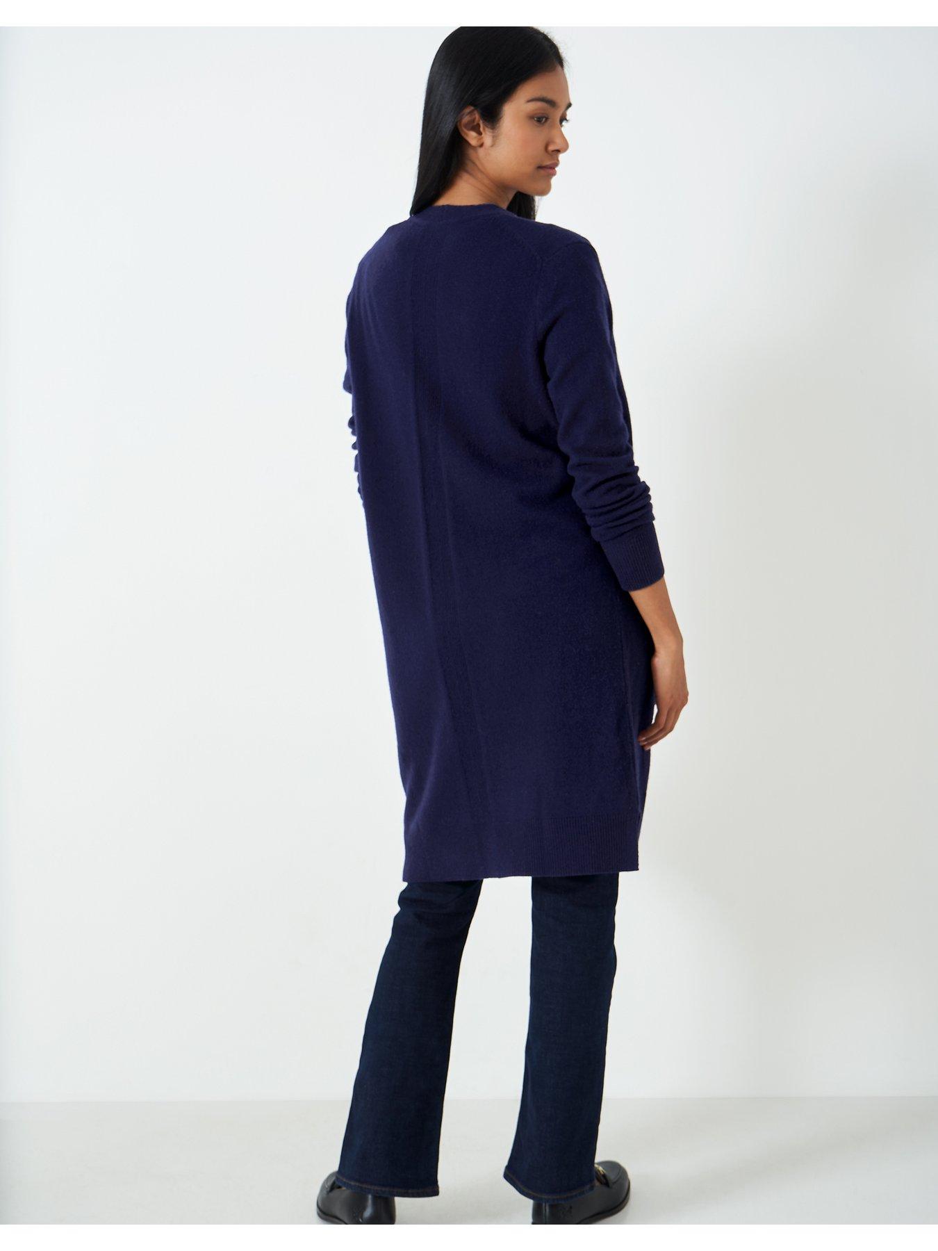 Crew Clothing Harmony Longline Cardigan - Navy