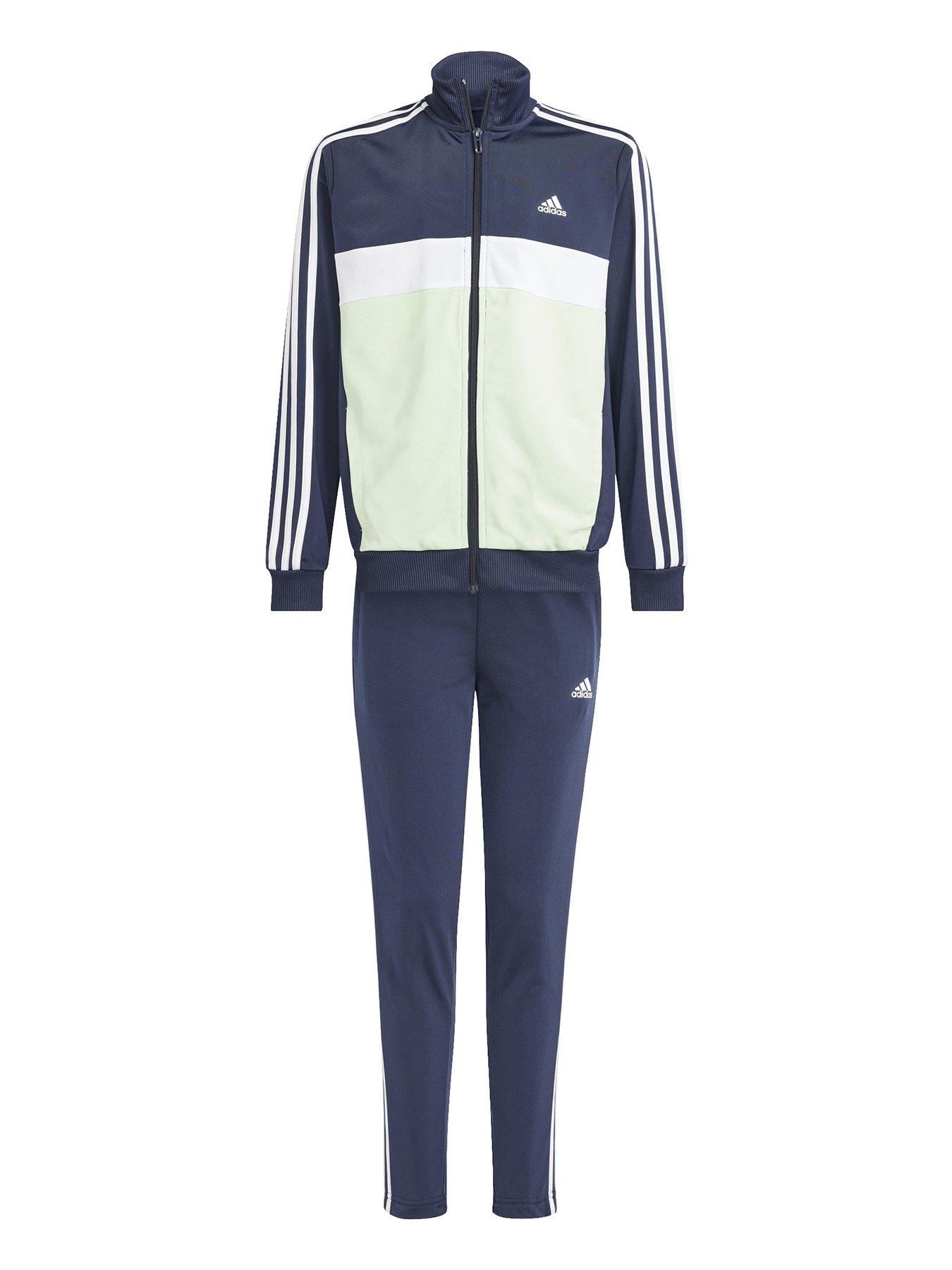 Light blue hotsell adidas tracksuit junior