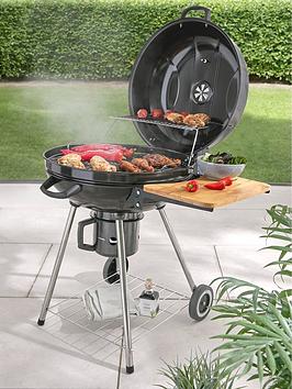 Product photograph of Very Home 22 Inch Kettle Grill Charcoal Bbq With Side Table And Free Cover from very.co.uk