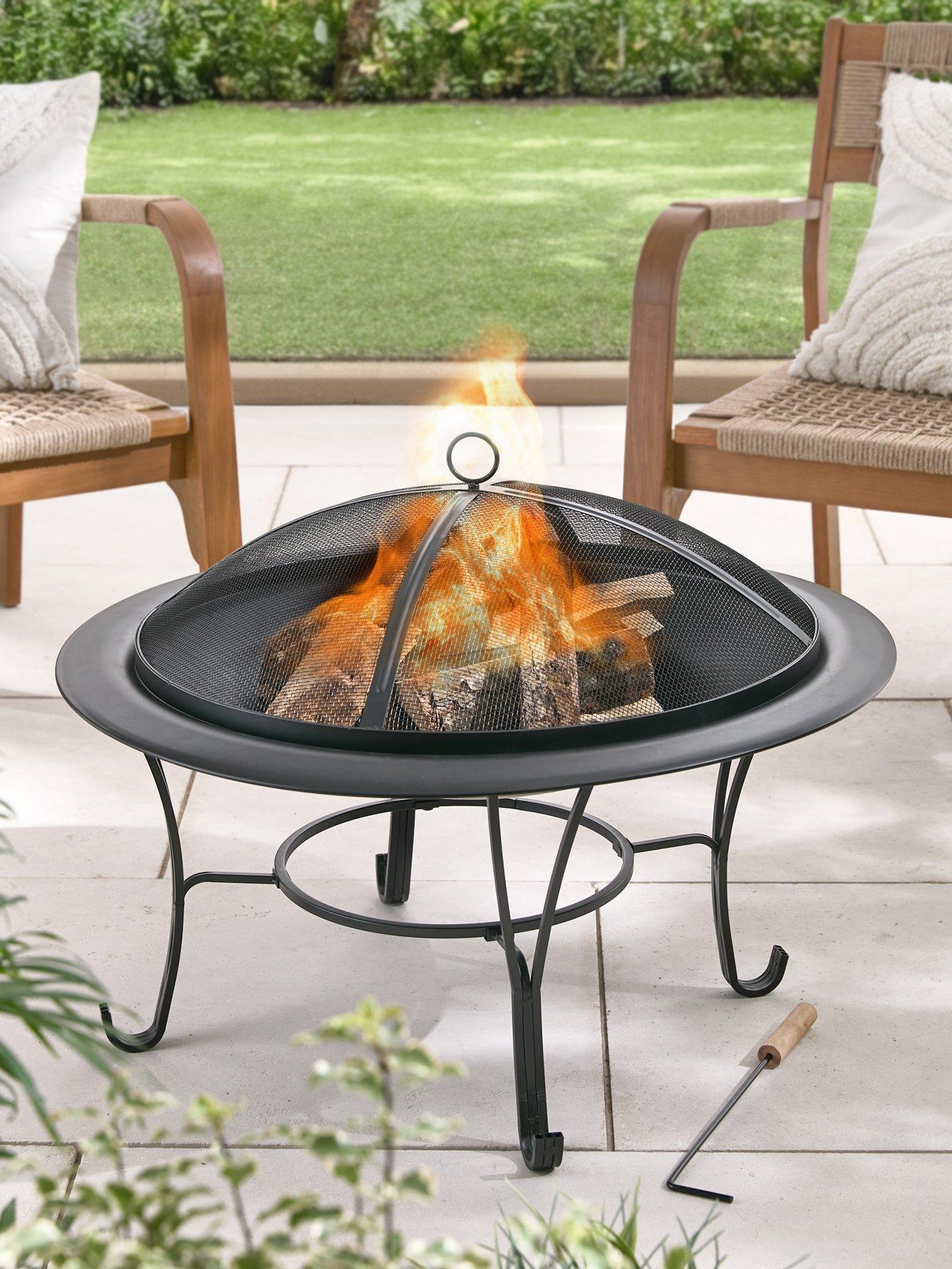 Image 1 of 6 of The Very Collection 76cm Garden Firepit with Cover
