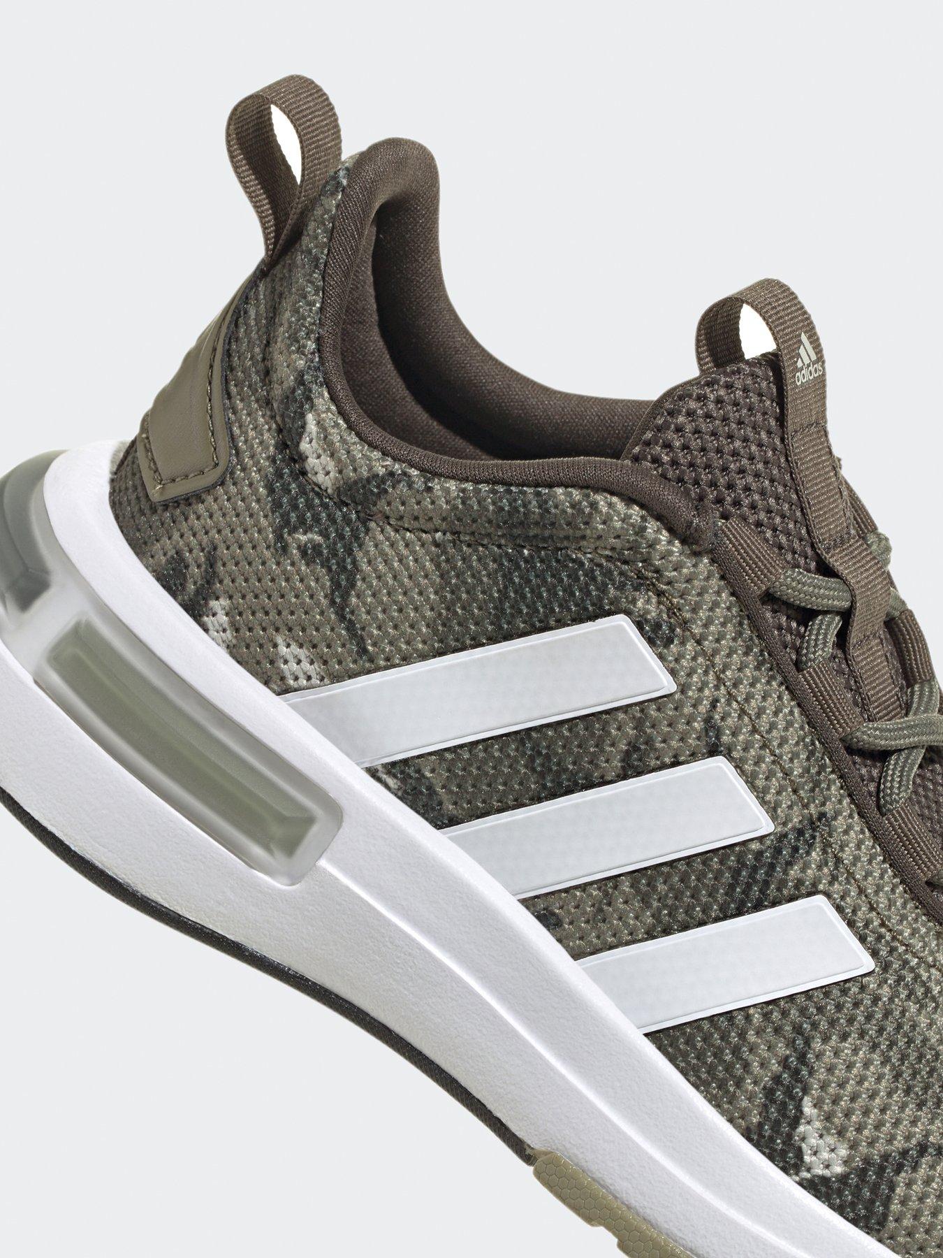 Boys khaki adidas trainers on sale