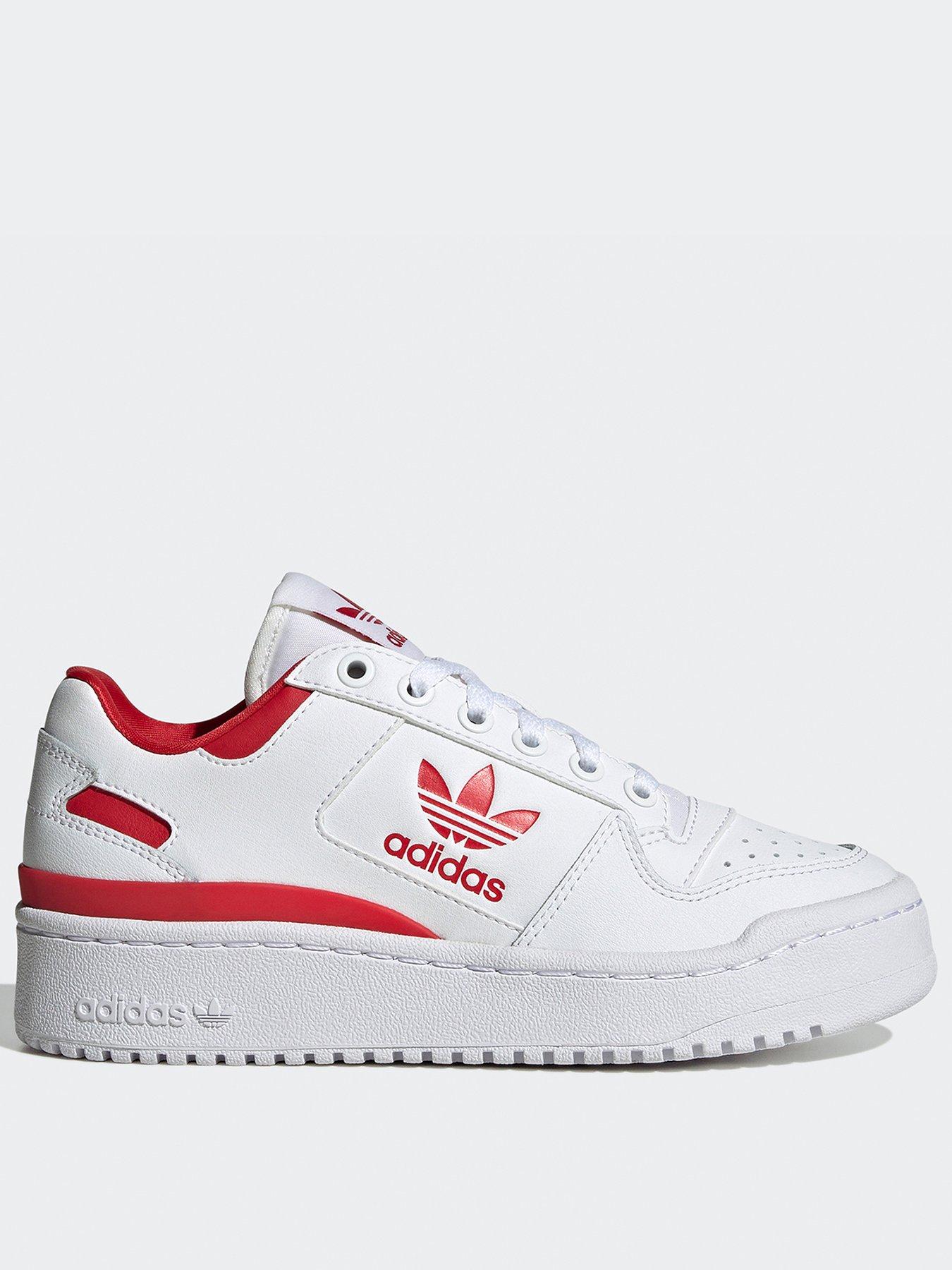 adidas Originals Junior Girls Forum Bold Trainers - White/Red, White, Size 3 Older