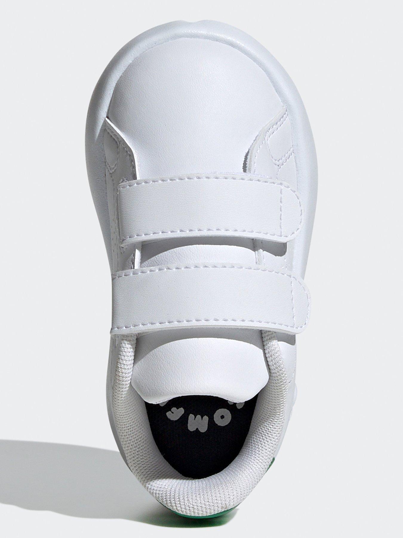 Adidas advantage triple white hotsell