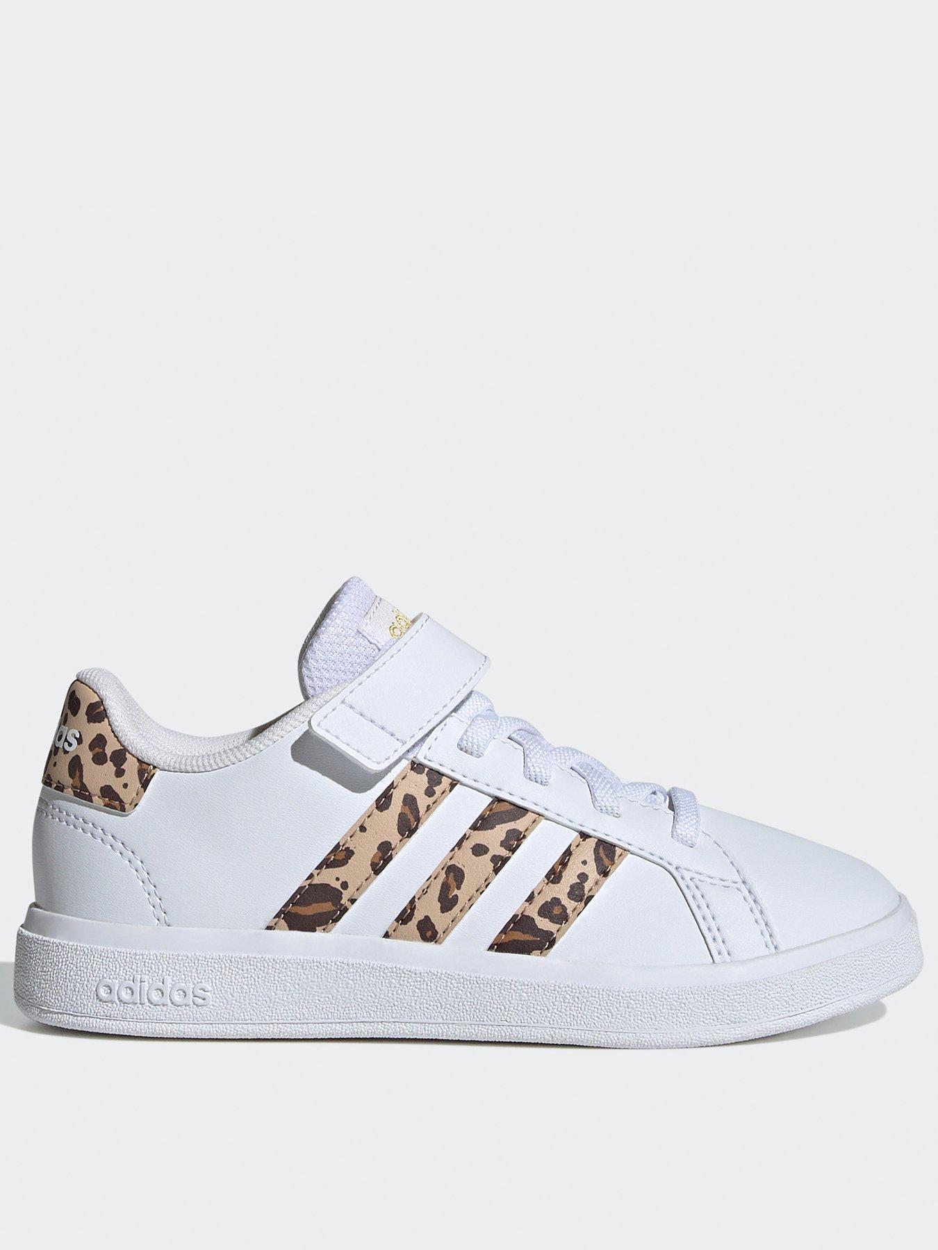 Girls white adidas trainers best sale