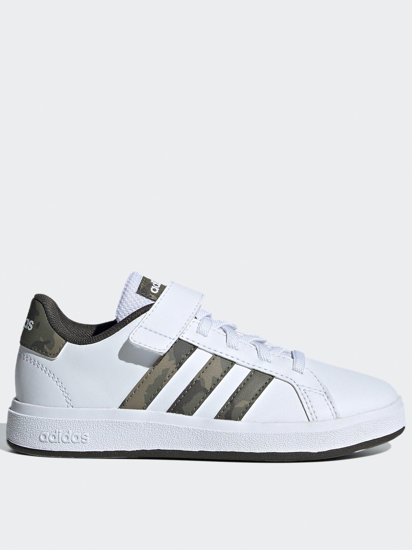 adidas Sportswear Kids Grand Court 2.0 Trainers - White, White, Size 12 Younger