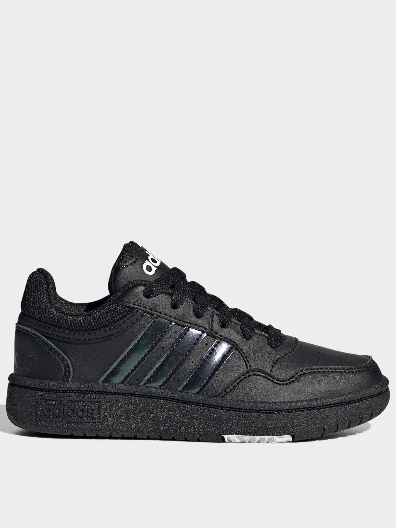adidas Sportswear Unisex Kids Hoops 3.0 Trainers - Black/Black, Black/Black, Size 5 Older