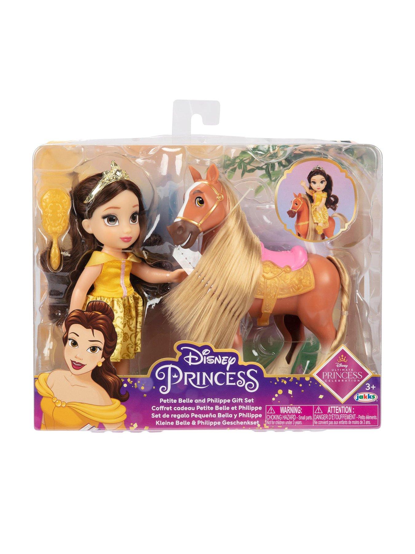 Disney's beauty & the beast belle and philippe store horse set