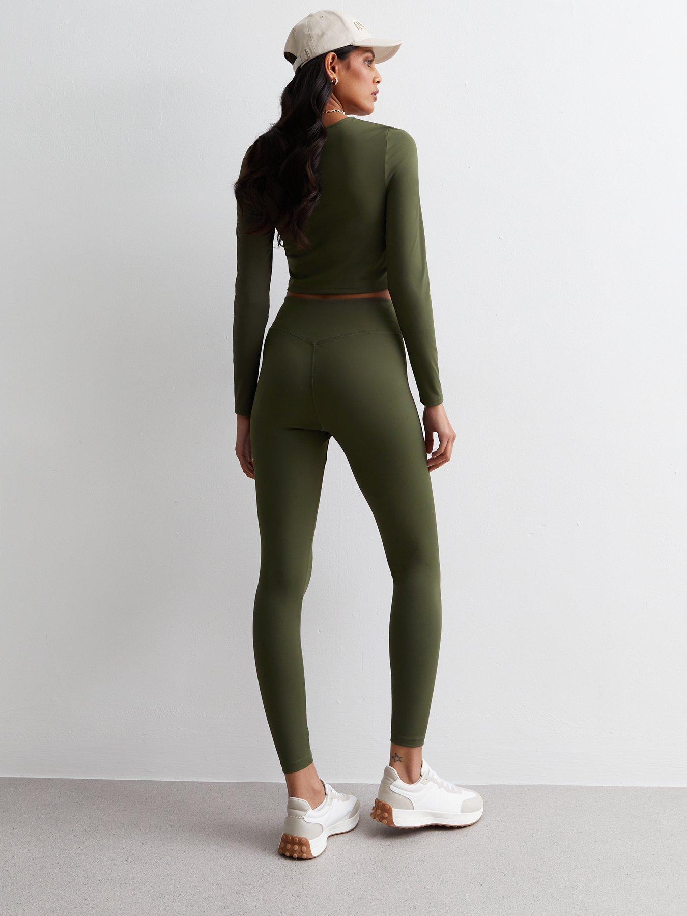 Khaki hotsell sports leggings