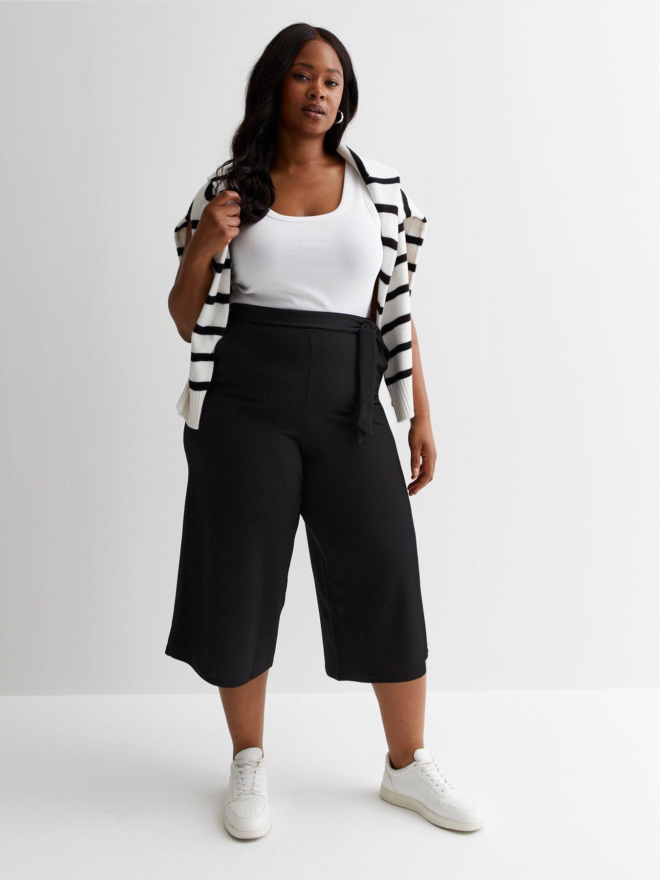 Belted deals cropped trousers