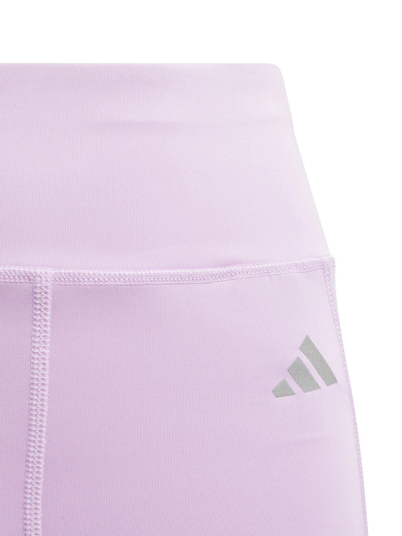 Image 4 of 4 of adidas Junior Girls Training All Over Print Optime Tights - Pink